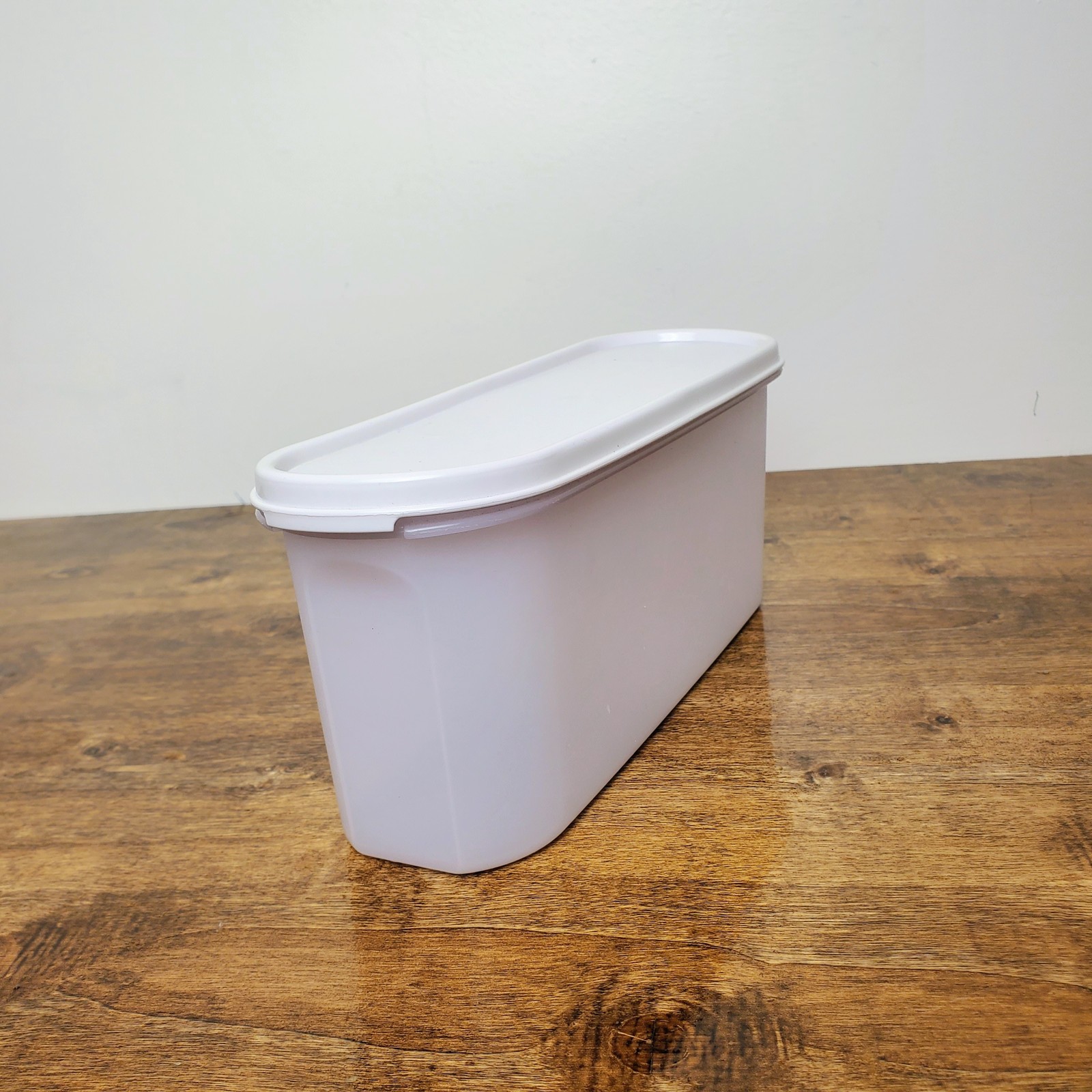Vintage Tupperware Super Oval #2 Modular Mates 7.5 Cup Container #2400 White Lid