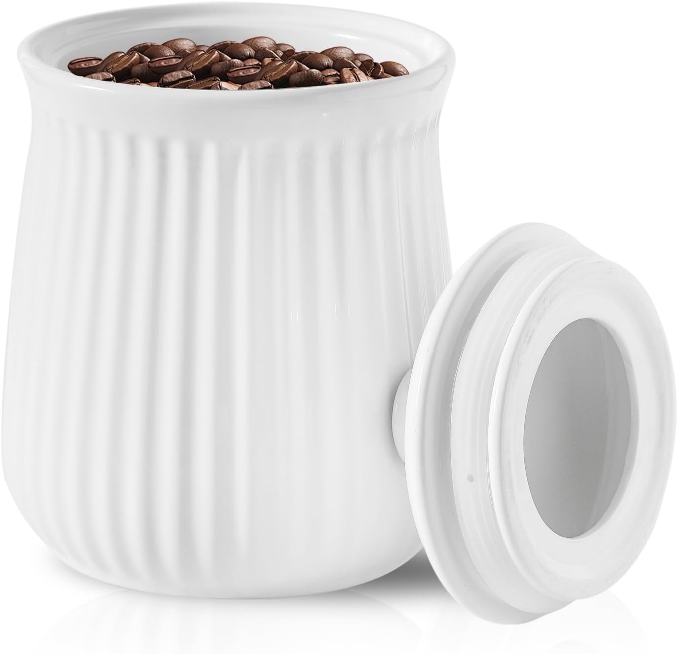 Food Storage Containers with Lids, 88 oz Ceramic Food Storage Jar, Airtight