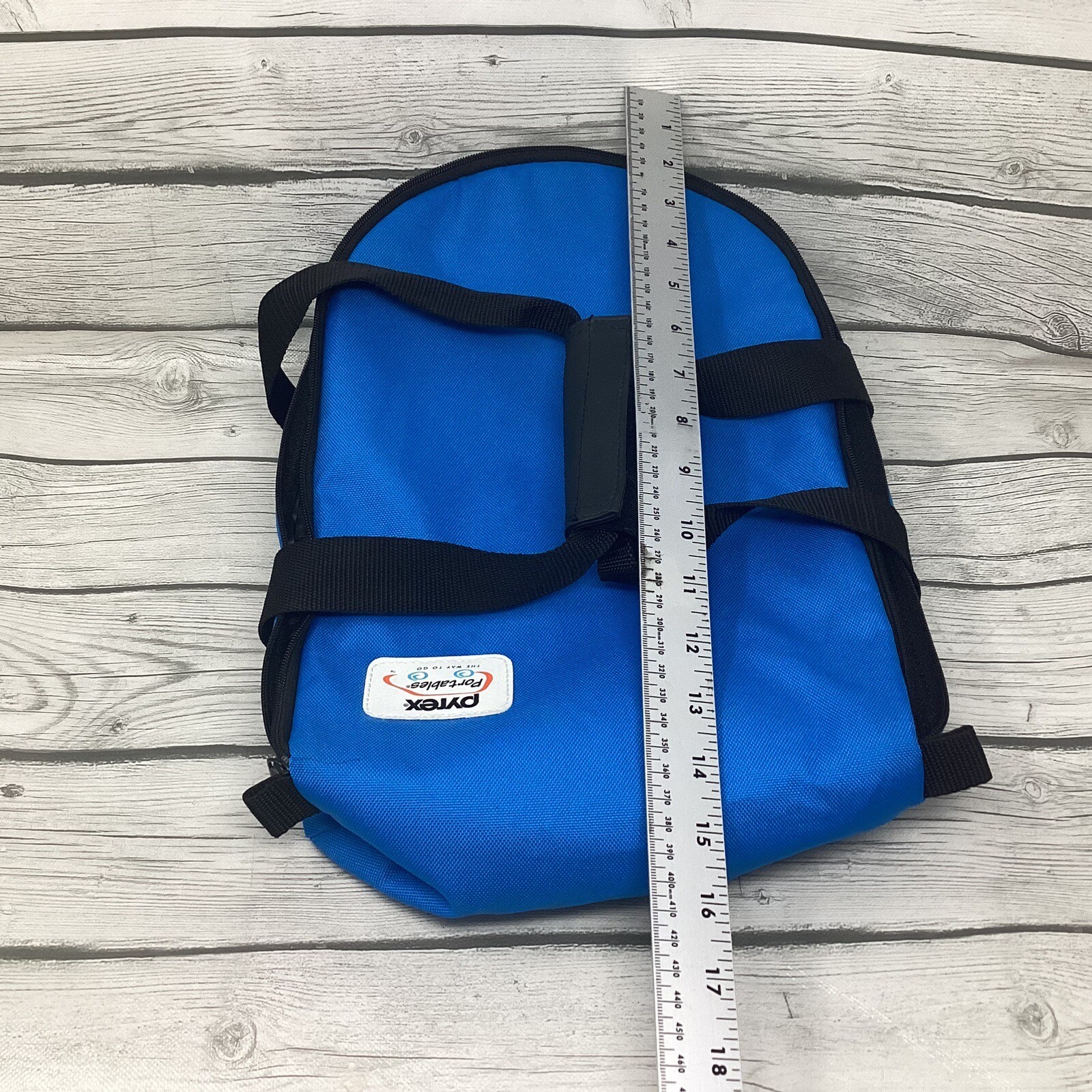 Pyrex Portables The Way To Go Round Insulated Blue Carrier Carrying Case