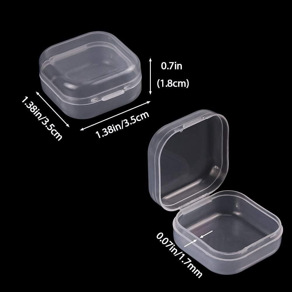 Small Containers with Lids 24 Packs Plastic Box Clear Small Storage Containers B