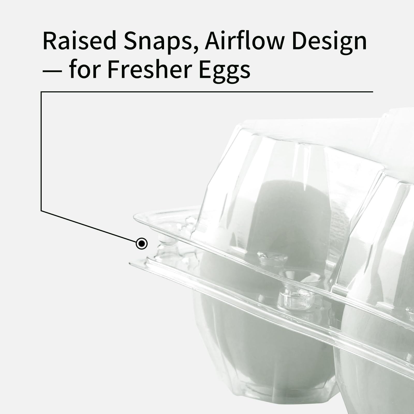 40 Pack Jumbo Egg Cartons for Duck/Turkey Eggs – Holds 12 XL Eggs, Clear Eco-…