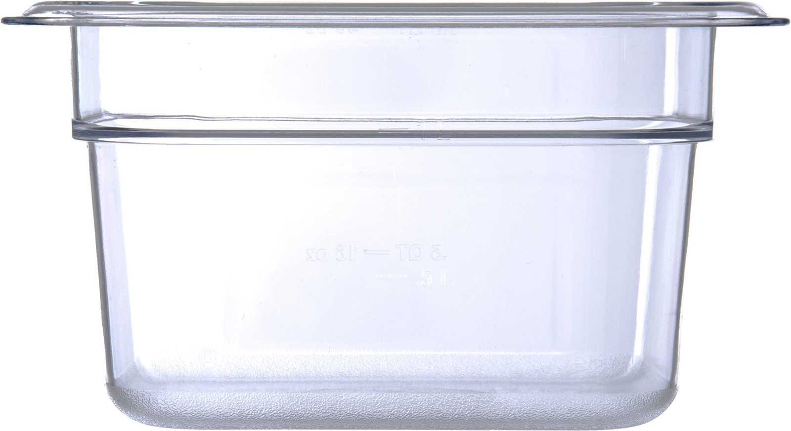 Plastic Food Pan 1/6 Size 4 Inch Deep Clear Polycarbonate Storage Container