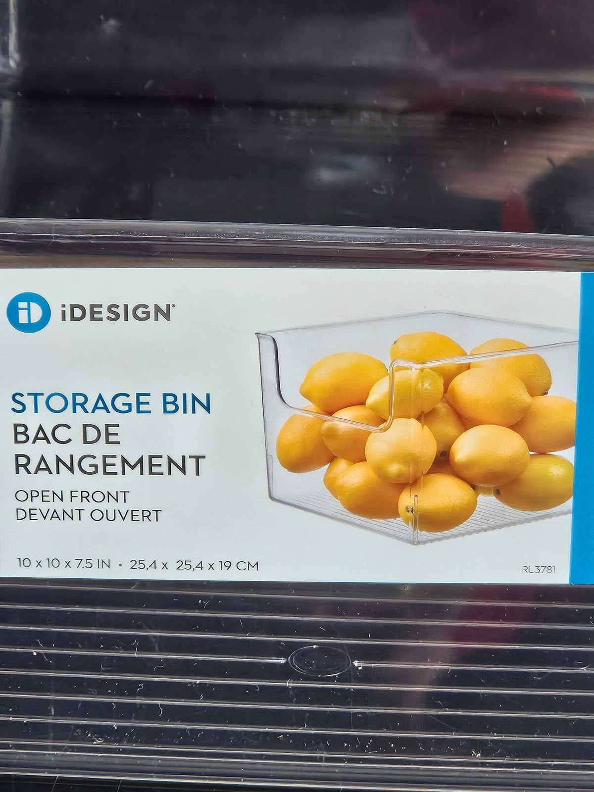 iDesign Open-Front Storage Bins – Set of 4
