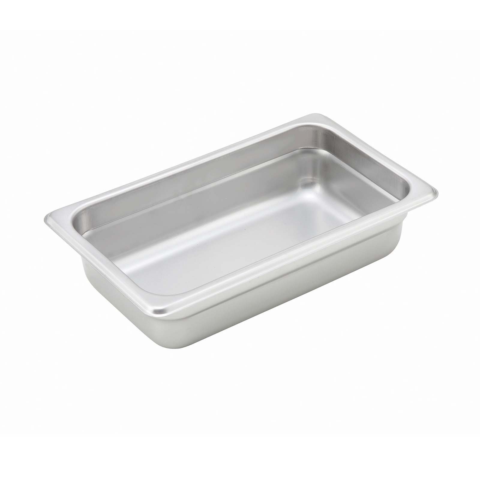 1/4 Size 2.5 Deep Metal Food Pan/Steam Table Pan, Anti-Jam, 22 Gauge
