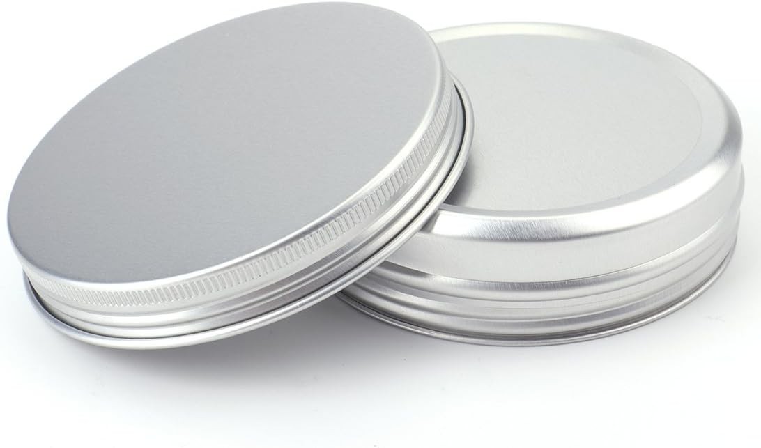 36 Pack 4 oz Round Tins with Lids, Aluminum Empty Storage Containers, 3.25 In…