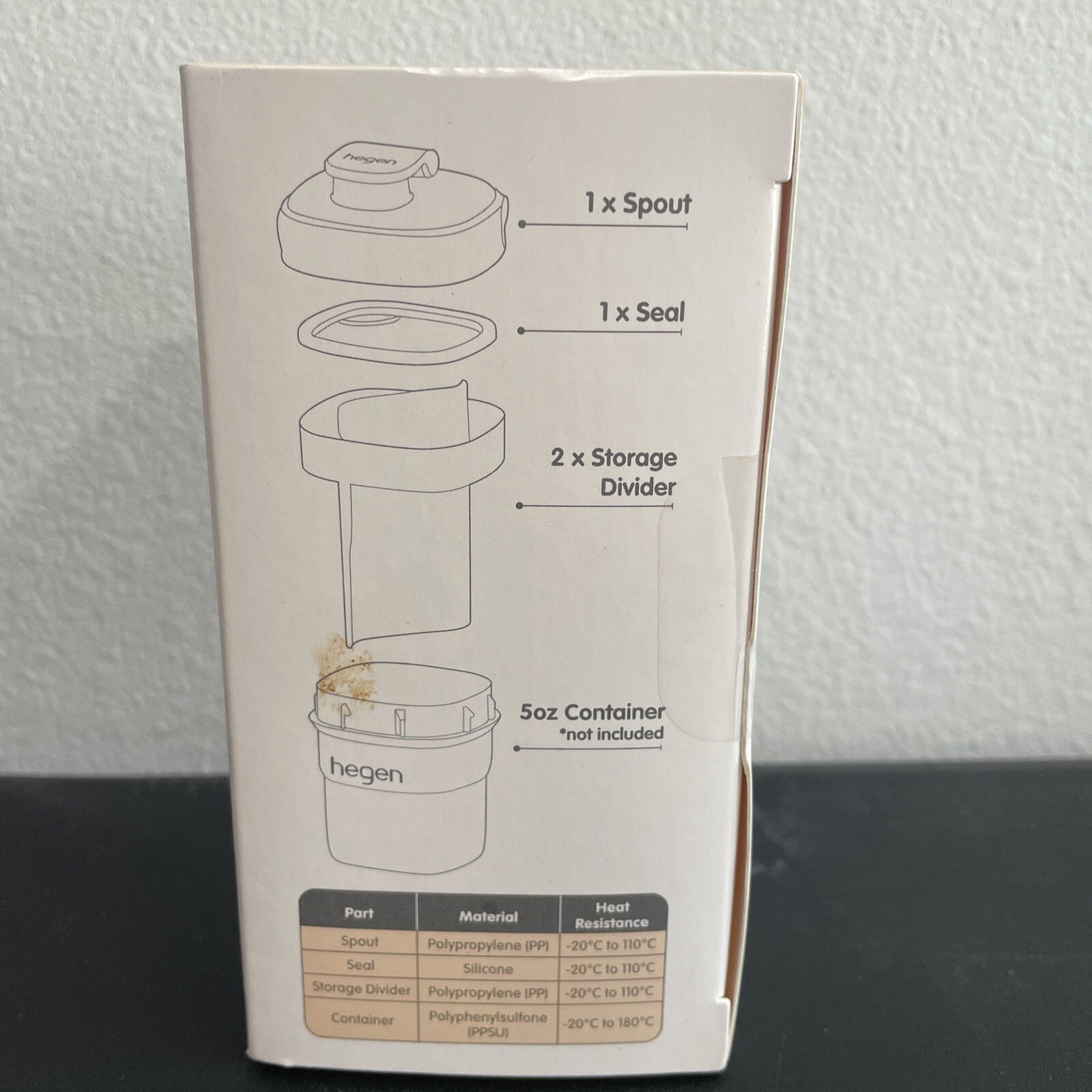 Hegen Food Storage Converter NEW *Container NOT Included* 150ml/5oz