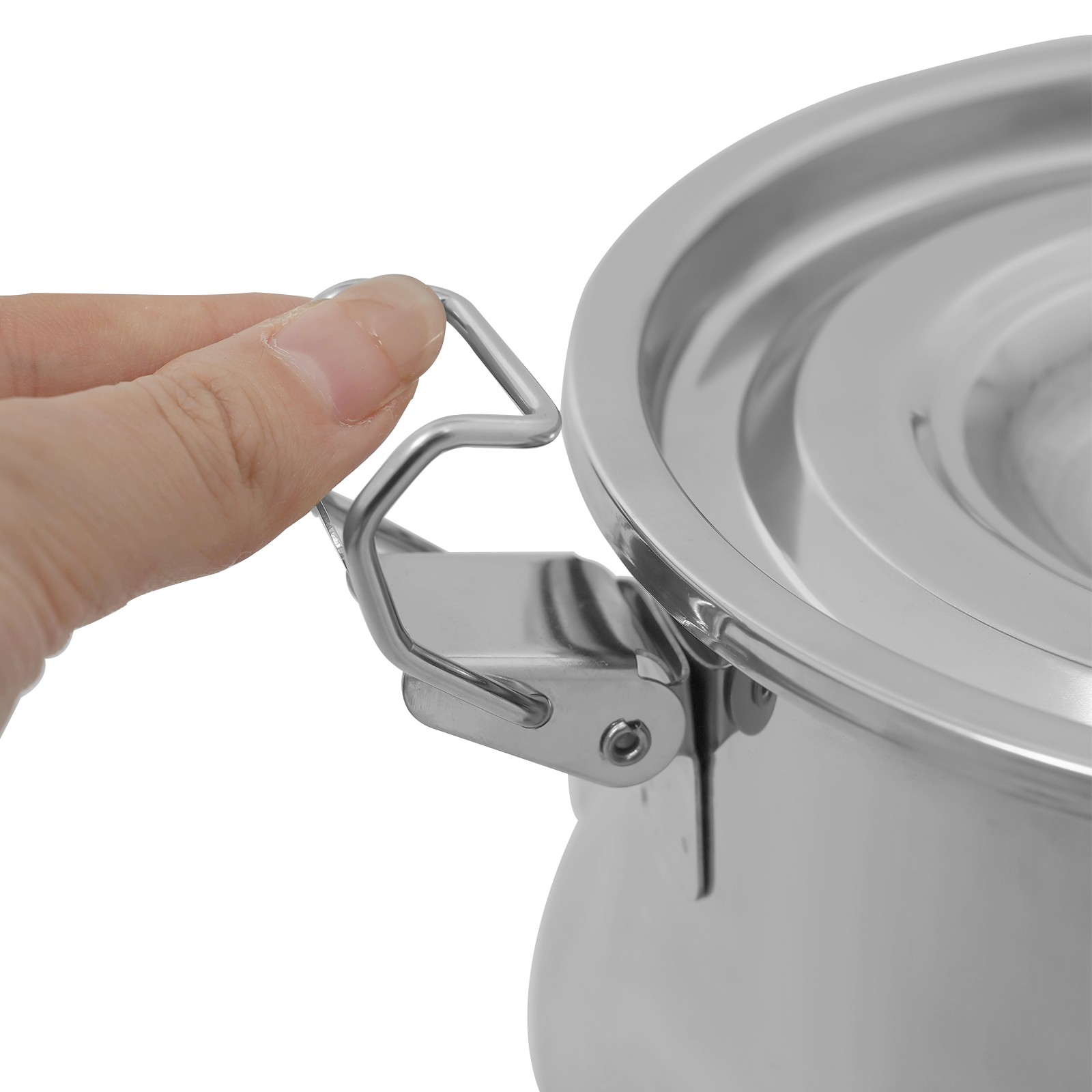 201 Stainless Steel Milk Can 5L 1.32Gal Milk Container Milk Bucket Good Sealing