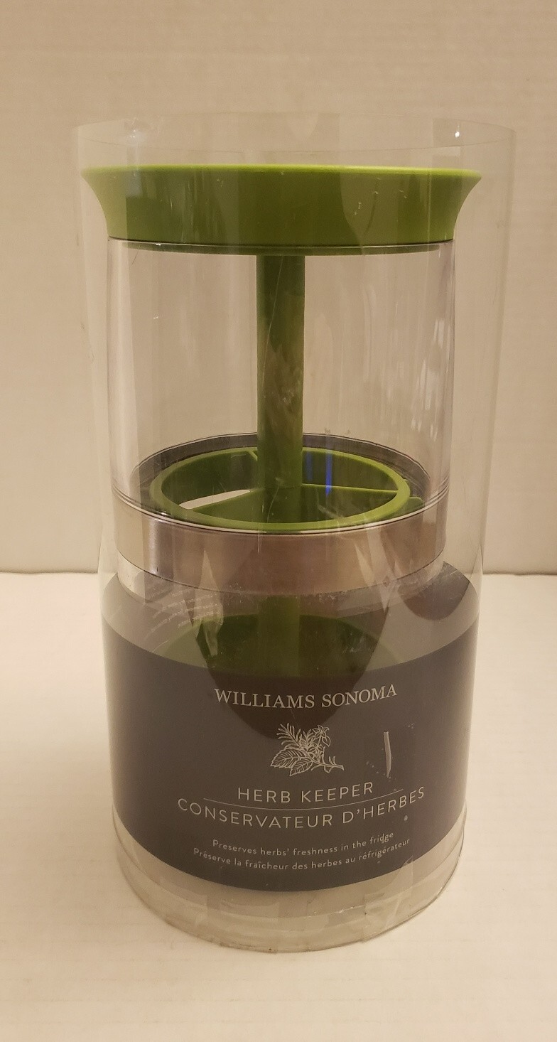 Williams-Sonoma Herb Keeper storage container Green Preserve Leafy Herbs Fresh ㅂ