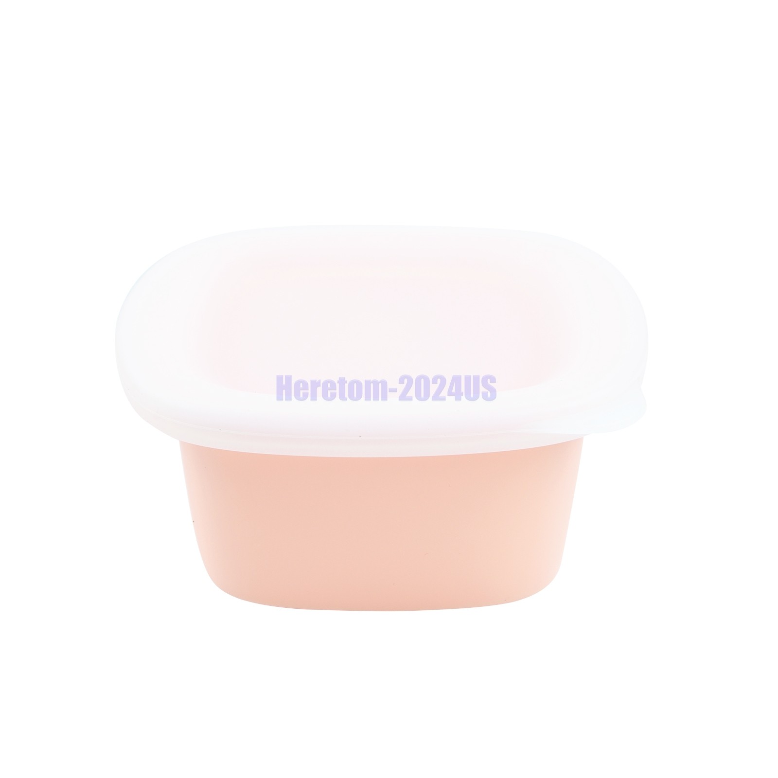 Silicone Food Storage Containers Airtight & Leakproof Set Sealed Lids Green+Pink