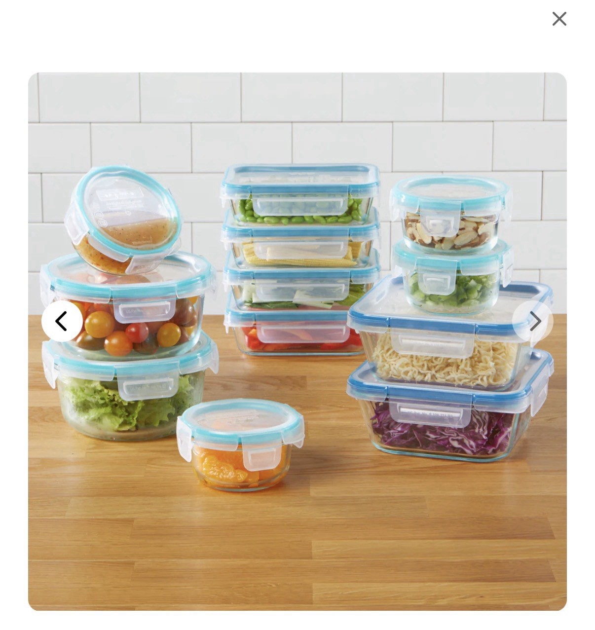 Snapware 1122515 Glass Food Storage Set – Clear (24 Piece)