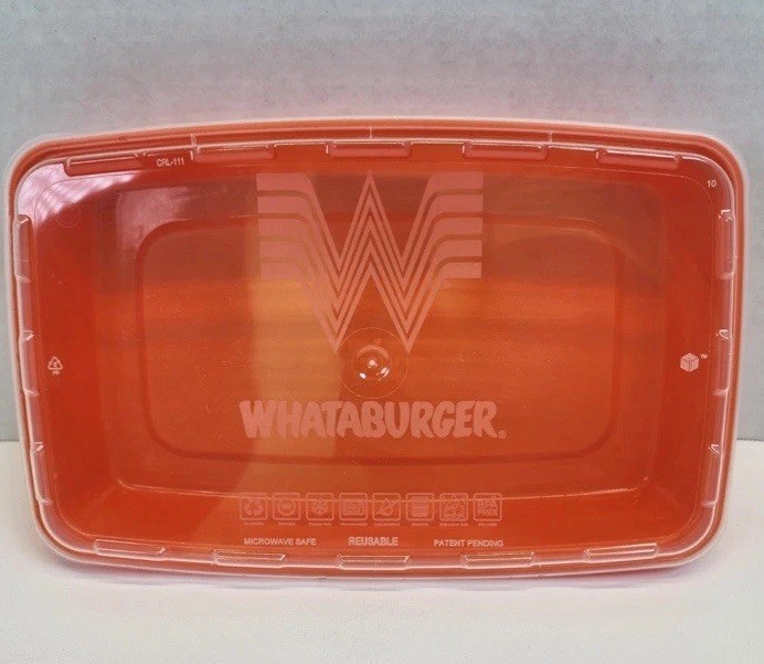 Whataburger 48 Oz. 7 Containers & Lids Reusable Microwave & Dishwasher Safe