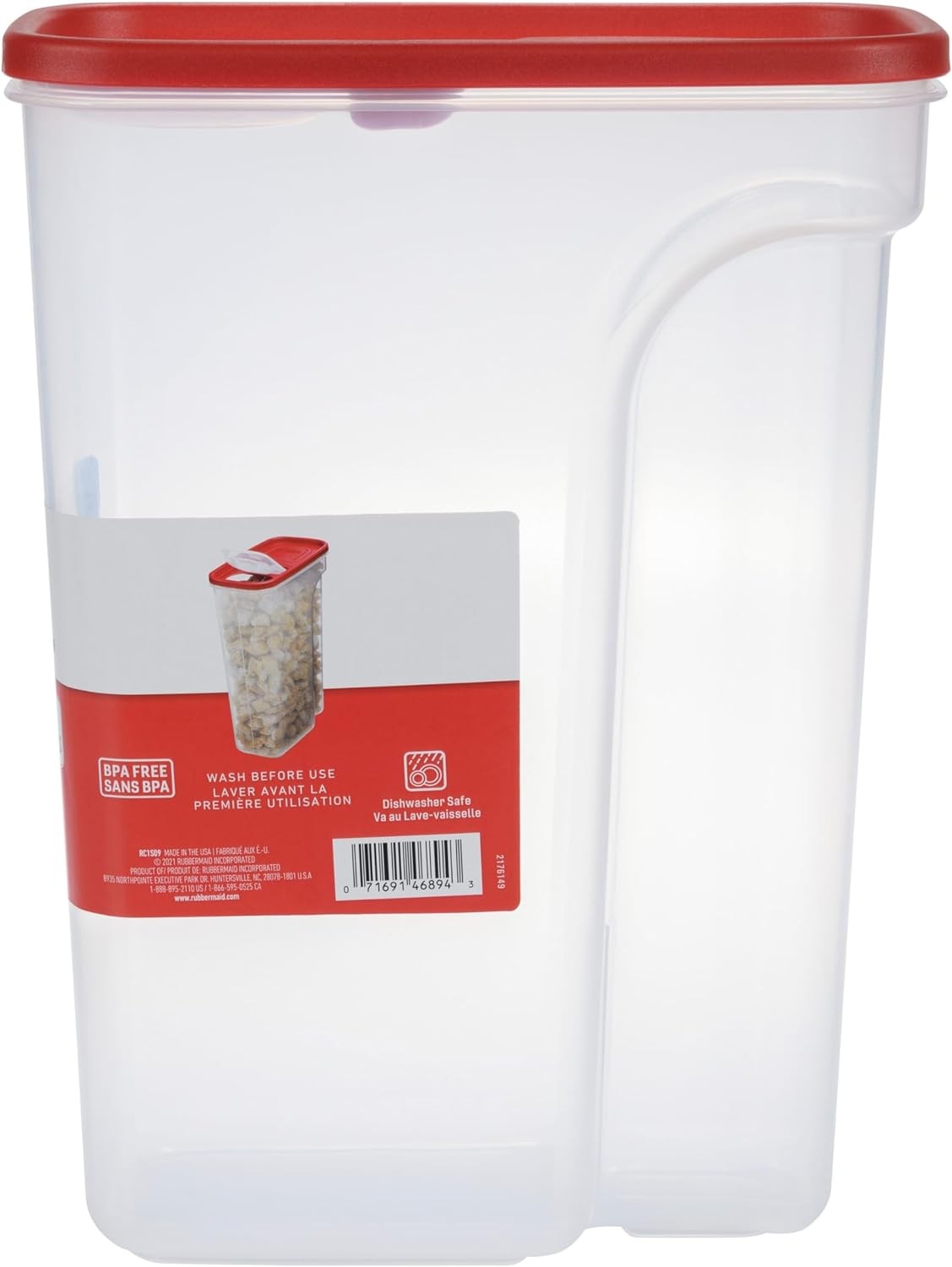 Rubbermaid Modular Cereal Keeper, Large 22-Cup, Red