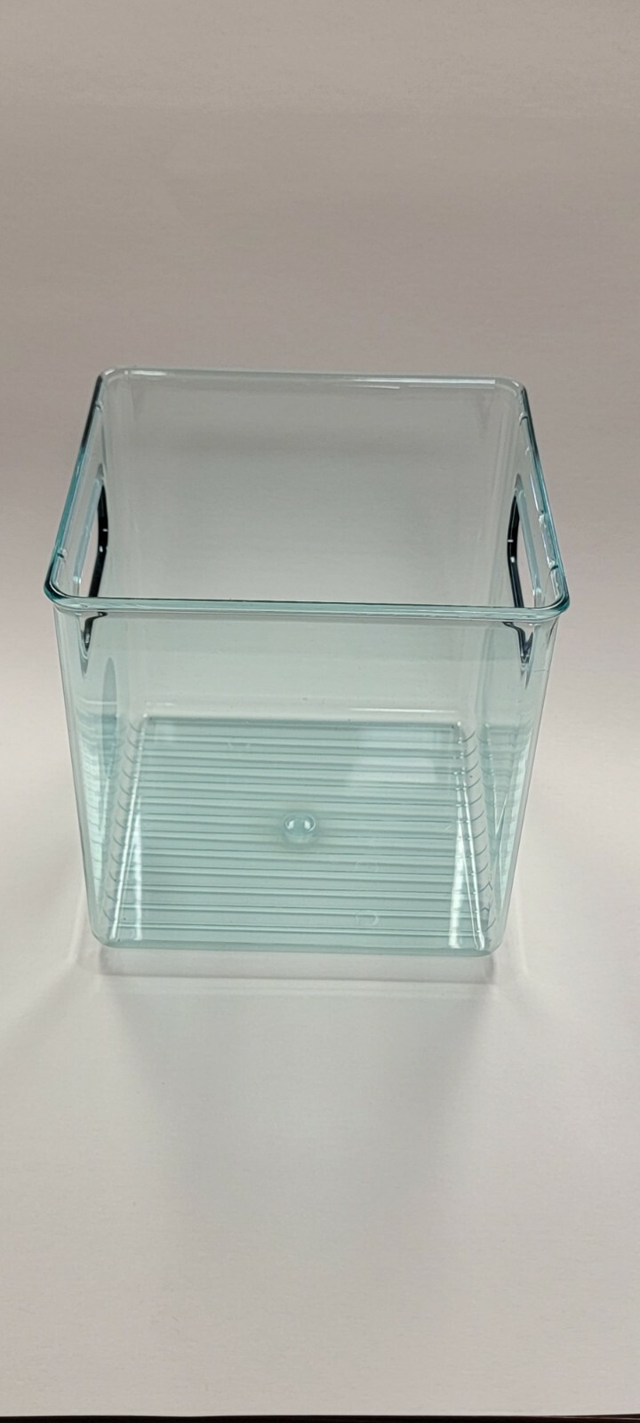 mDesign Plastic Kitchen Pantry Food Storage Bin, Handles, 2 Pack mint 6x6x6 cube