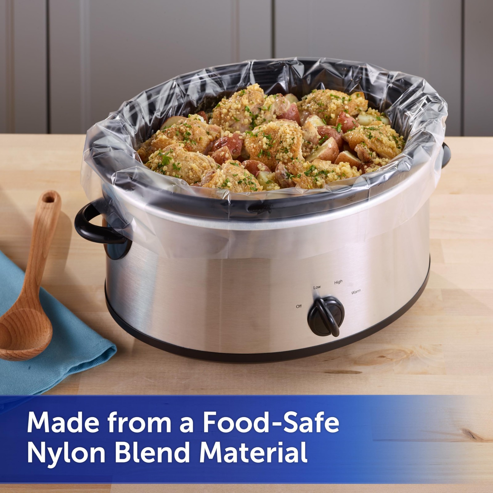 Reynolds Kitchens Slow Cooker Liners, Regular (Fits 3-8 8 Quarts, clear