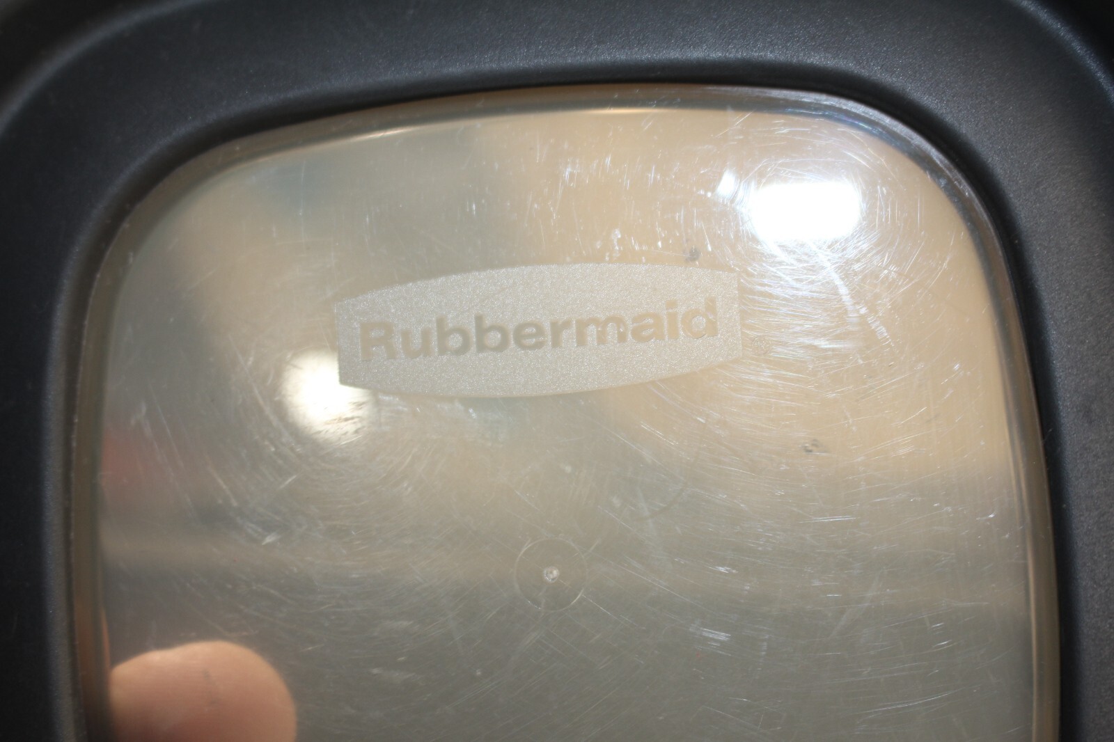 Rubbermaid Storage Container Replacement Lid ONLY 10M3M4 Black w/ Window 7″