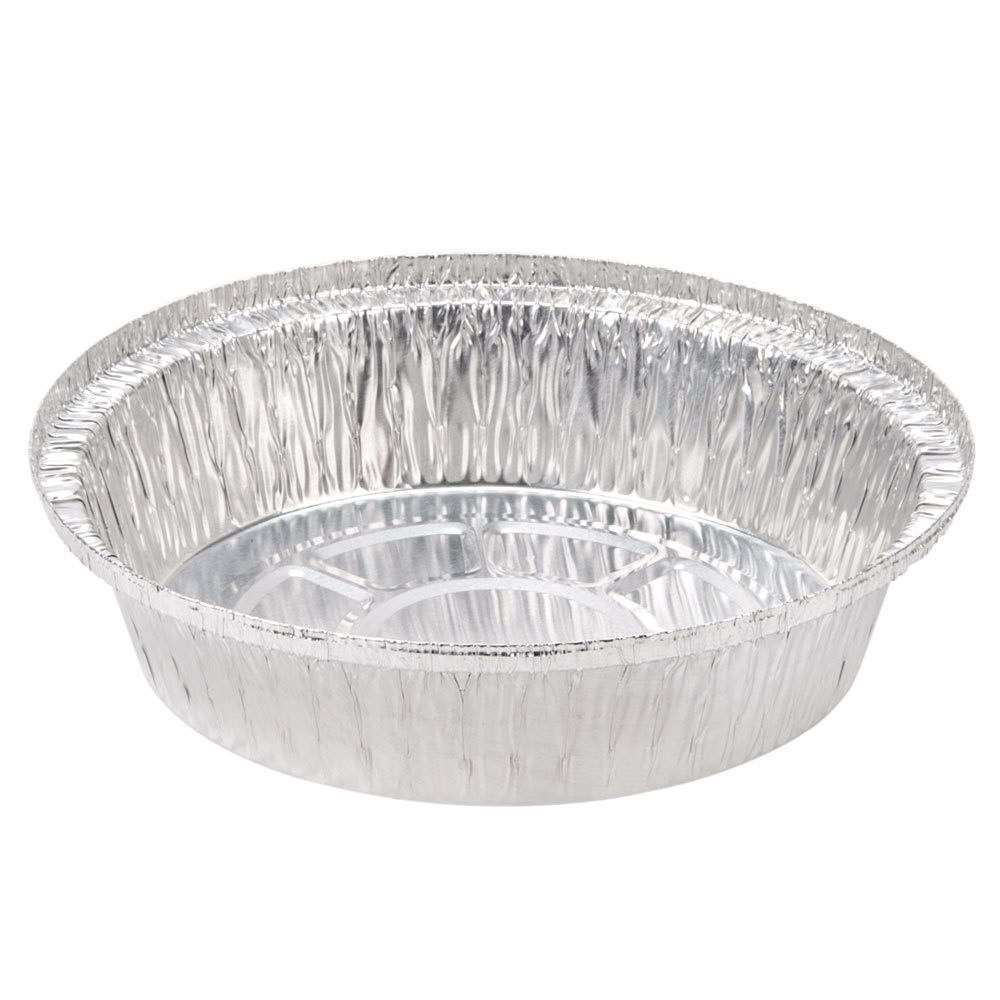Pactiv Aluminum Round Disposable Container Pan Silver, 37 oz. | 250/Case