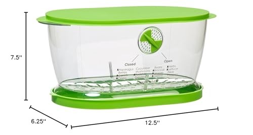 Prep Solutions by Progressive Lettuce Keeper Produce 4.7 Quarts, Green