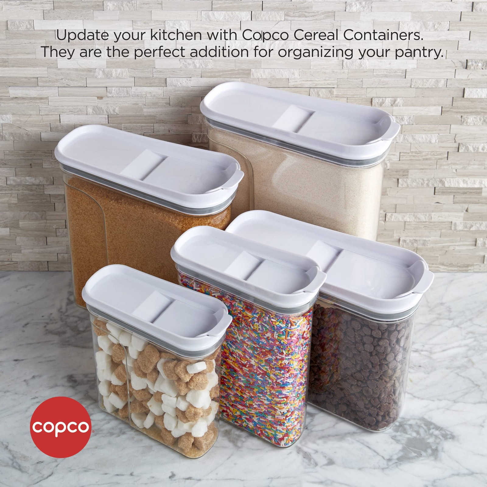 Cereal Storage Container 4.75quart Clear