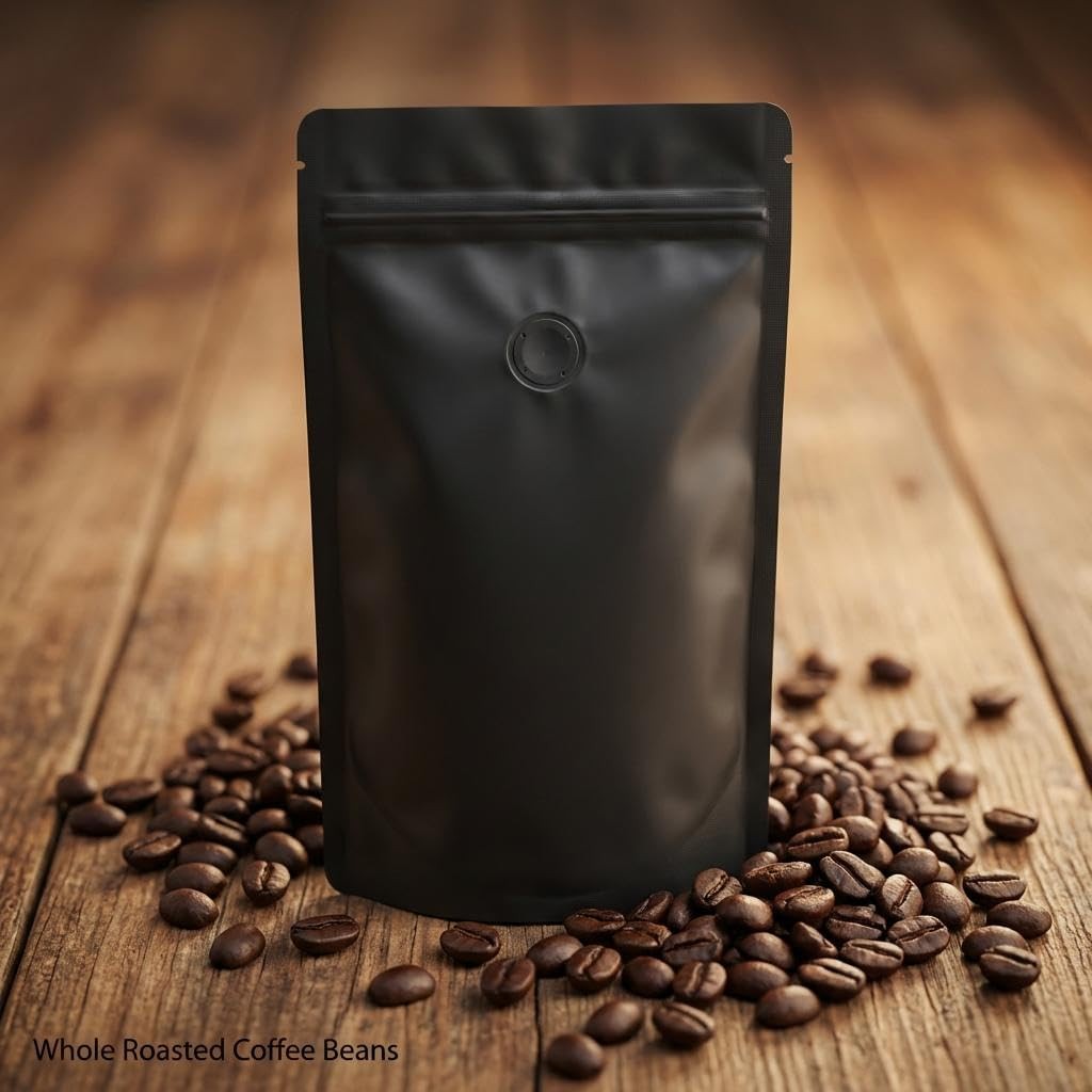 AwePackage High Barrier 16 oz Foil Stand up Zipper Pouch Coffee Bag with Valv…