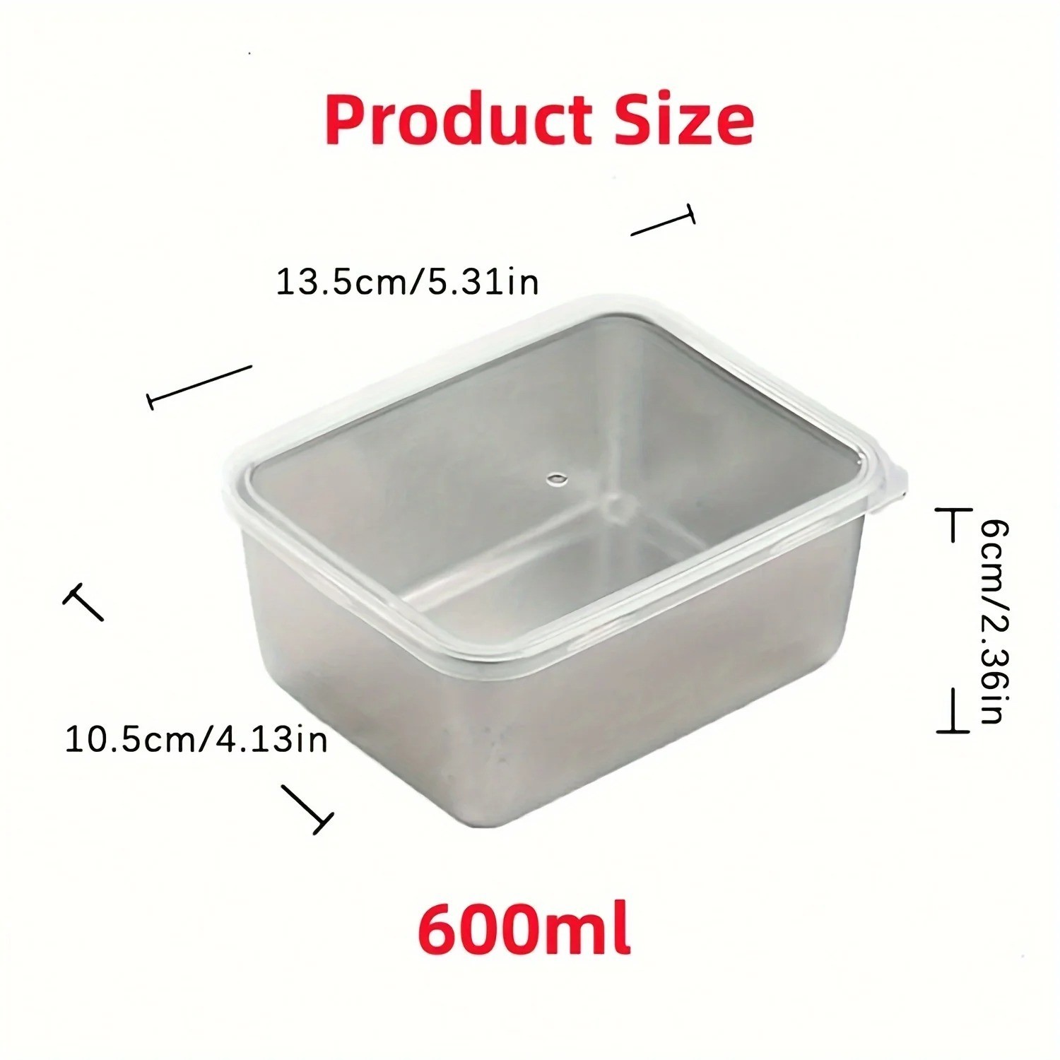 6pc Stainless Steel Food Storage Containers with Lids Leakproof Stackable Reusab