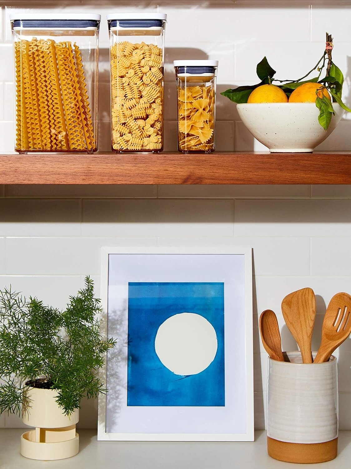 Almacenamiento De Alimentos Hermético Con Tapas De 4.4Qt Para Despensa De Cocina