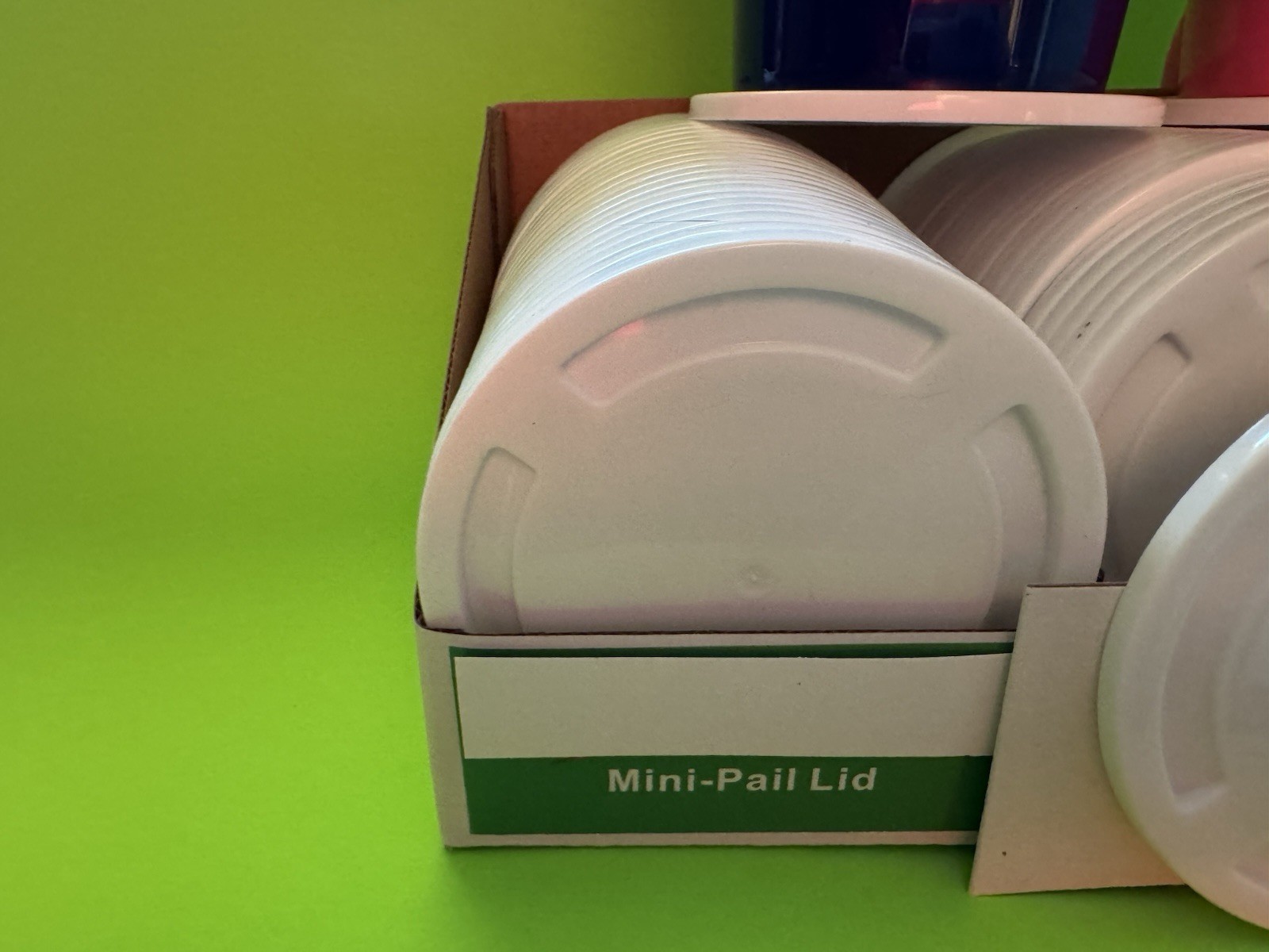 10 Lot Of Mini Bucket Lids Only—- Fits .4 And .5 Quarts Collectible Buckets