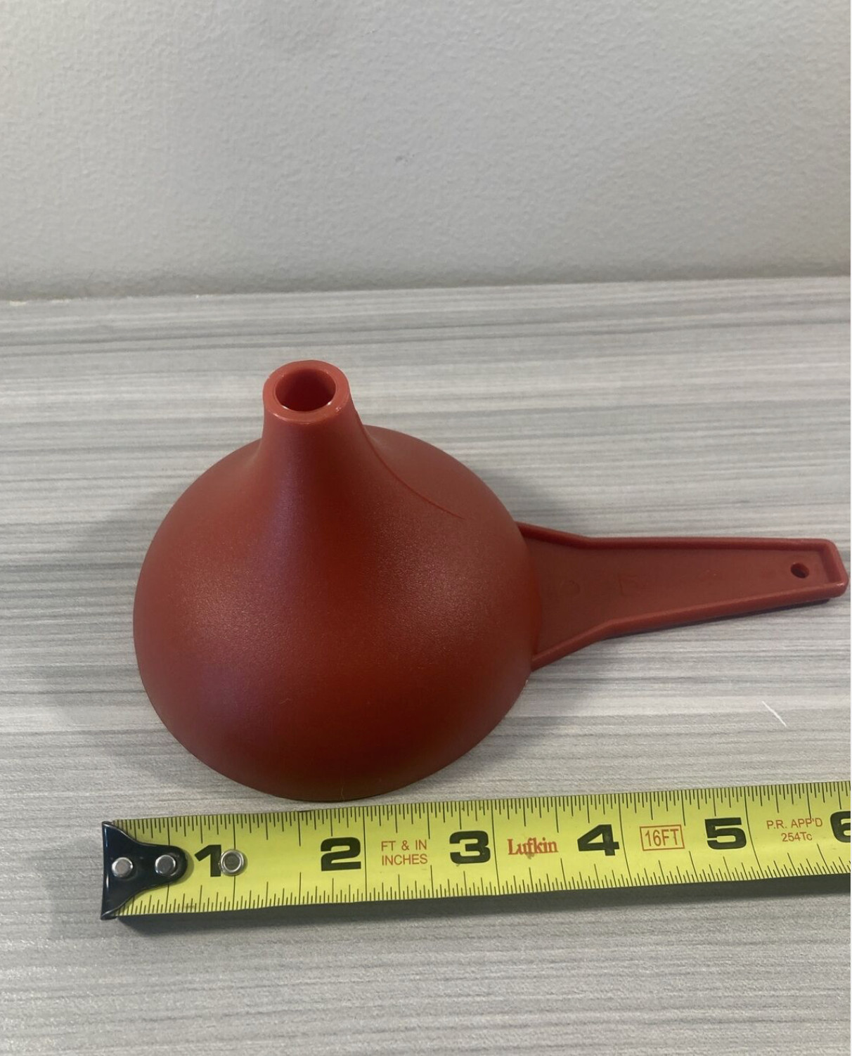 Tupperware Large Funnel ~Fill Oil Bottles / Shakers Make Rice Mold Kiss Red New