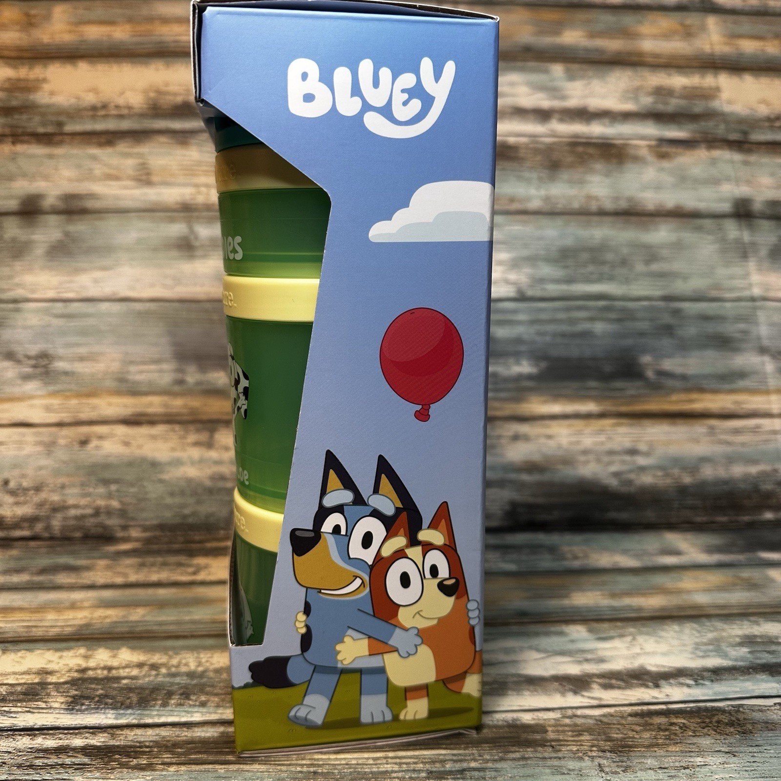 NEW BLUEY Portable Snack Stacking Container Cups Pack of 2 💙 BPA Free