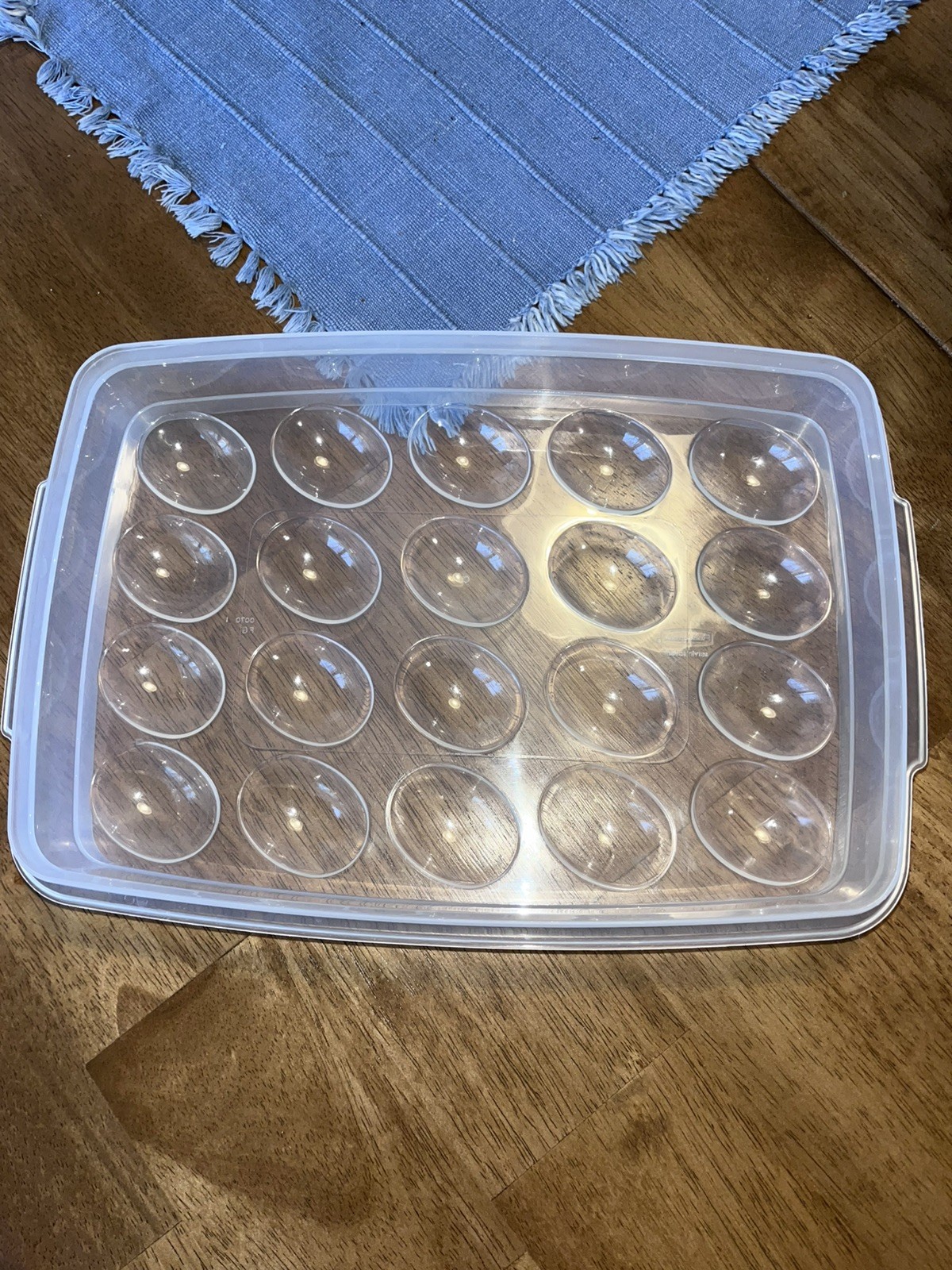 Rubbermaid Servin’ Saver Container #0070 #7 White Lid Deviled Egg Keeper USA