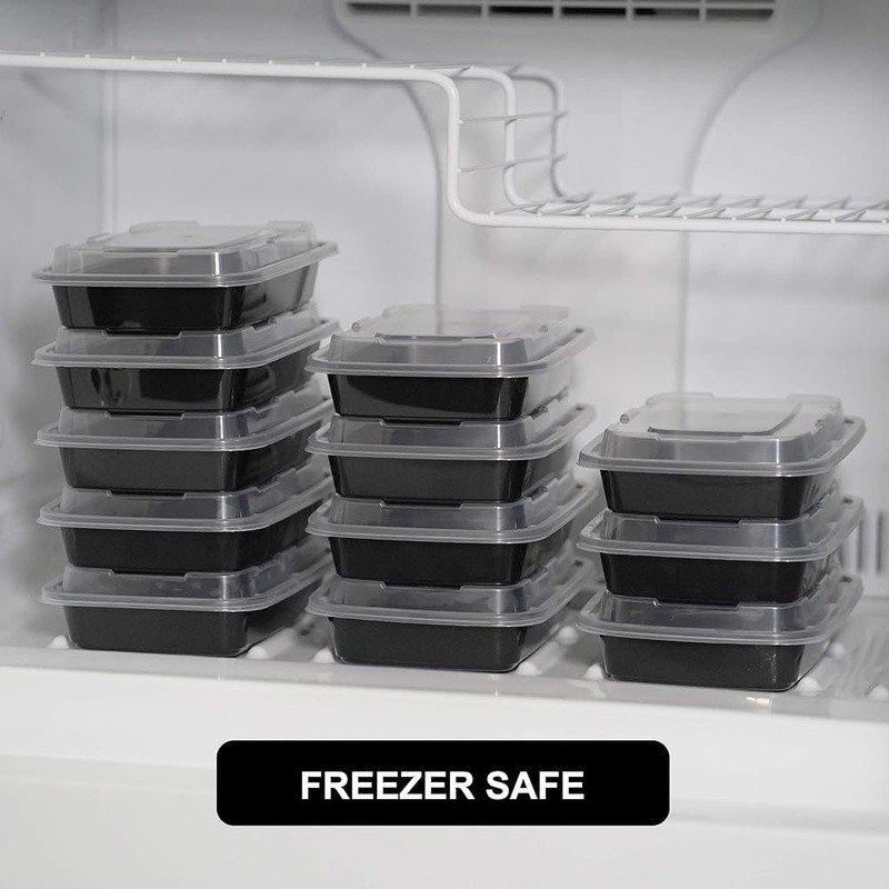 Meal Prep Containers 50 Pack Bento Boxes Dishwasher Microwave Safe Food Storage