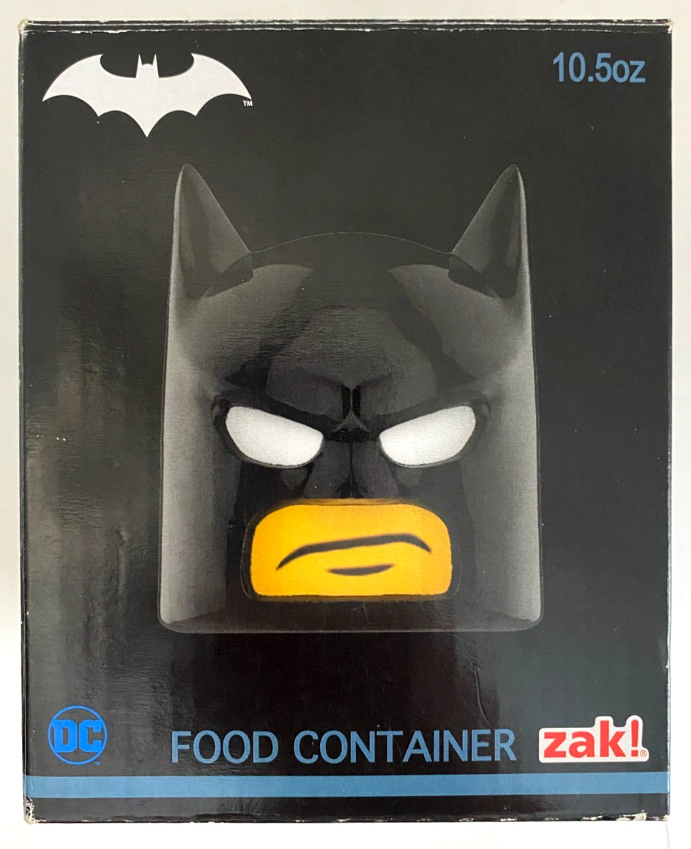 Zak Designs Batman Head Food Container 10.5 oz Loot Crate Exclusive DC Comics