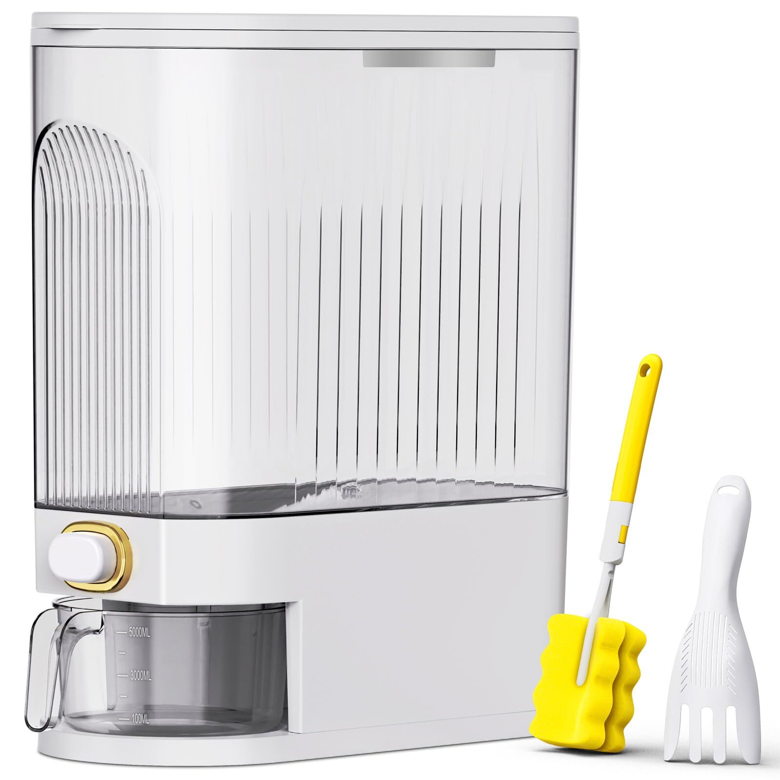 Rice Dispenser22lbs25lbs Rice Container With Measuring Cup Upgraded Lid Time Dia