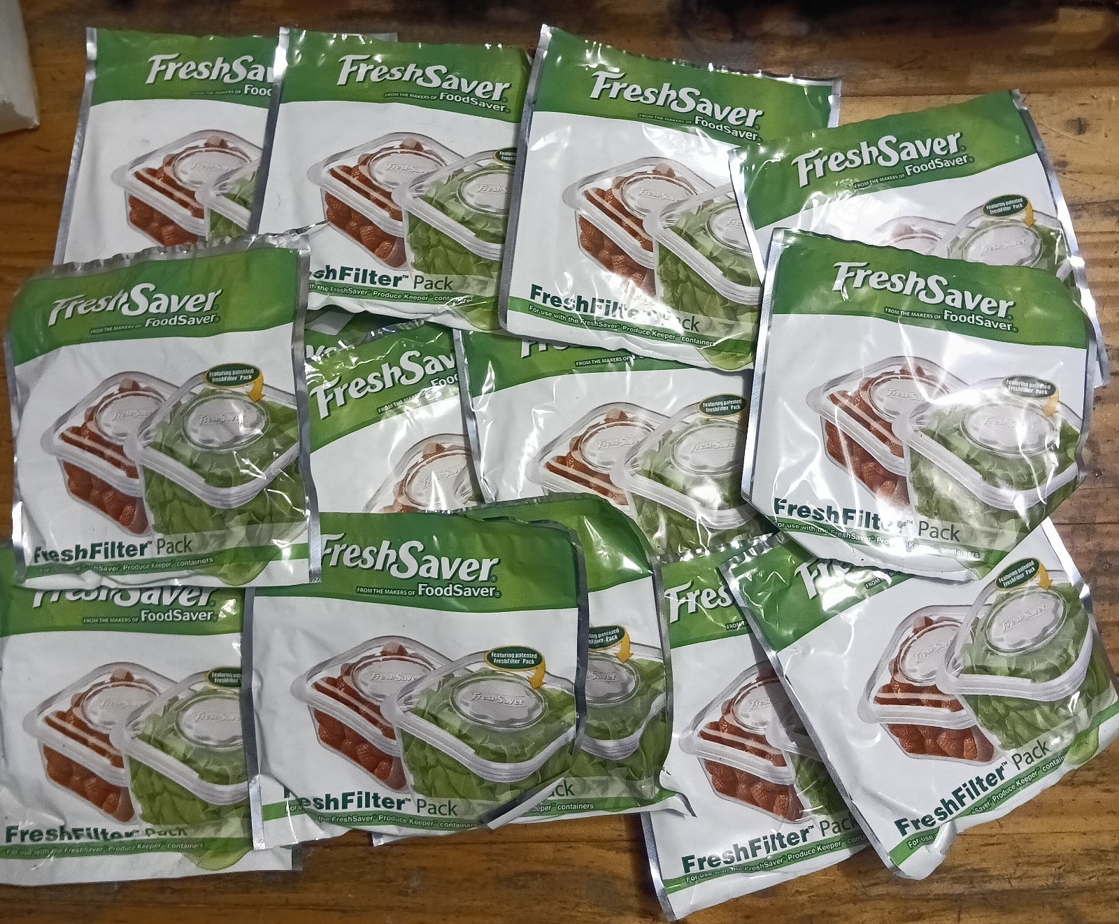 FreshSaver FreshFilter Pack Lot of 14 For FoodSaver Produce Keeper Containers
