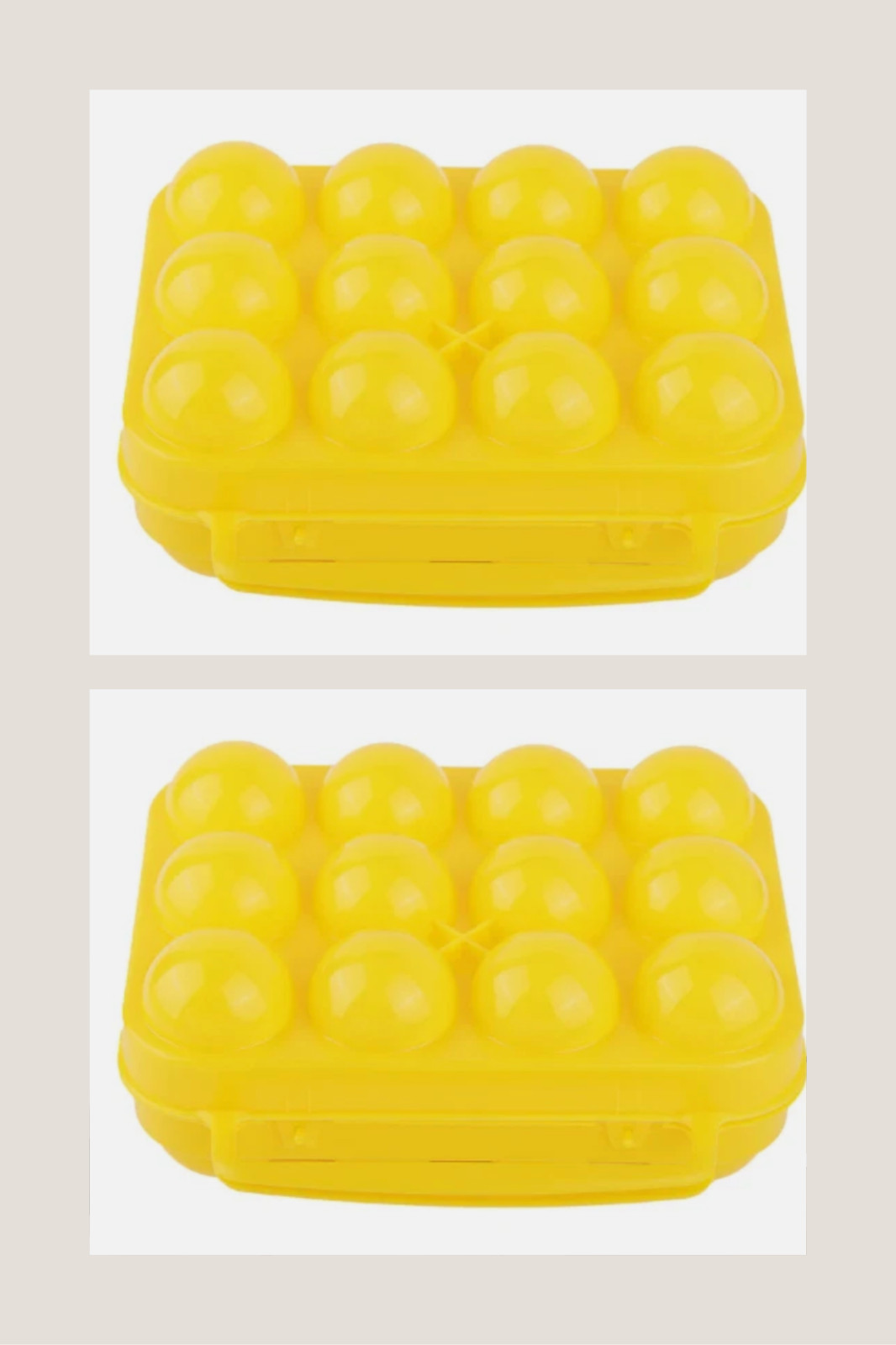 2 Egg Holders, Camping Egg Carrier Portable Hiking Picnic Outdoor Travel 24 Eggs
