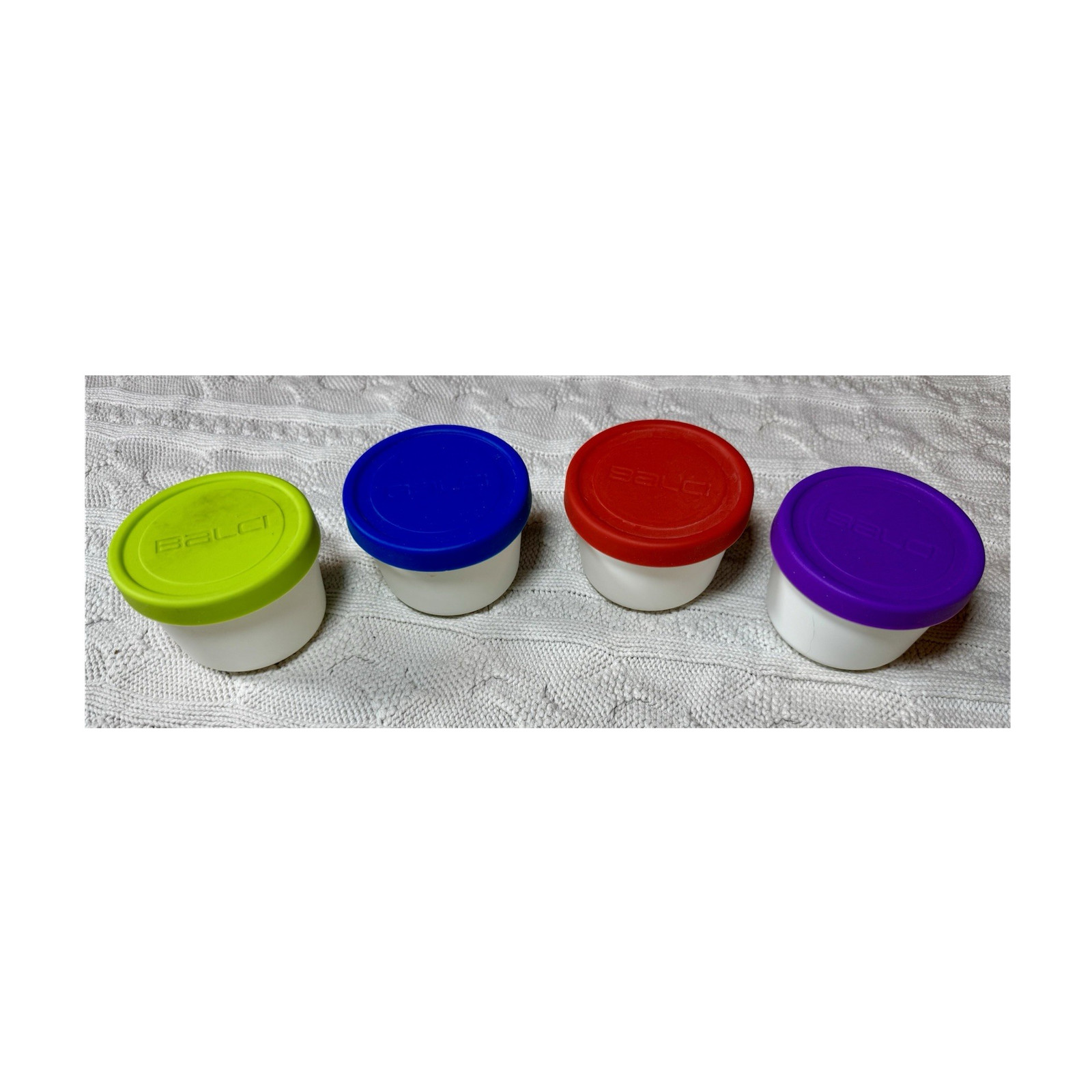 Balci Container Set 4 8oz Snap Lids BPA Free Dishwasher Safe