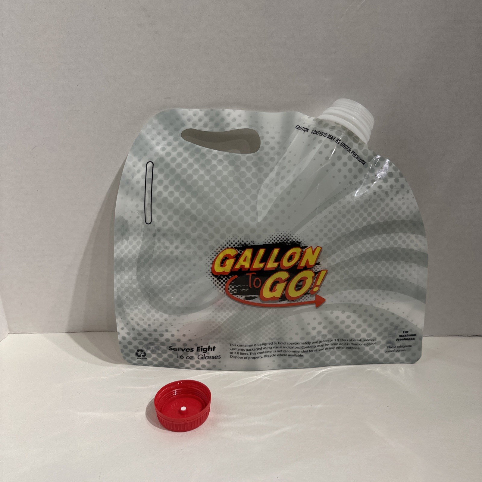 4pcs Gallon To Go Containers Purse Inserts Serves Eight 16oz Drinks w/Spout
