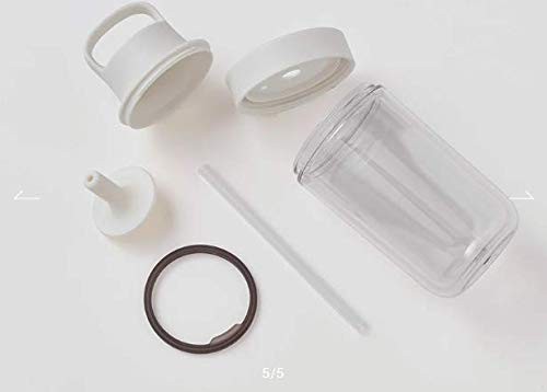Kinto 20071 Togo Bottle 16.9 Fl Oz 480 Ml White Includes Straw Lightweight