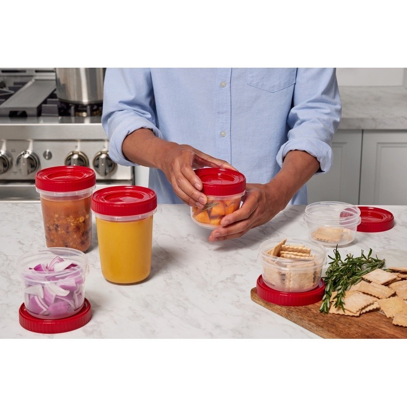 12 Piece Food Storage Containers Set BPA Free Stackable Microwave Freezer Safe