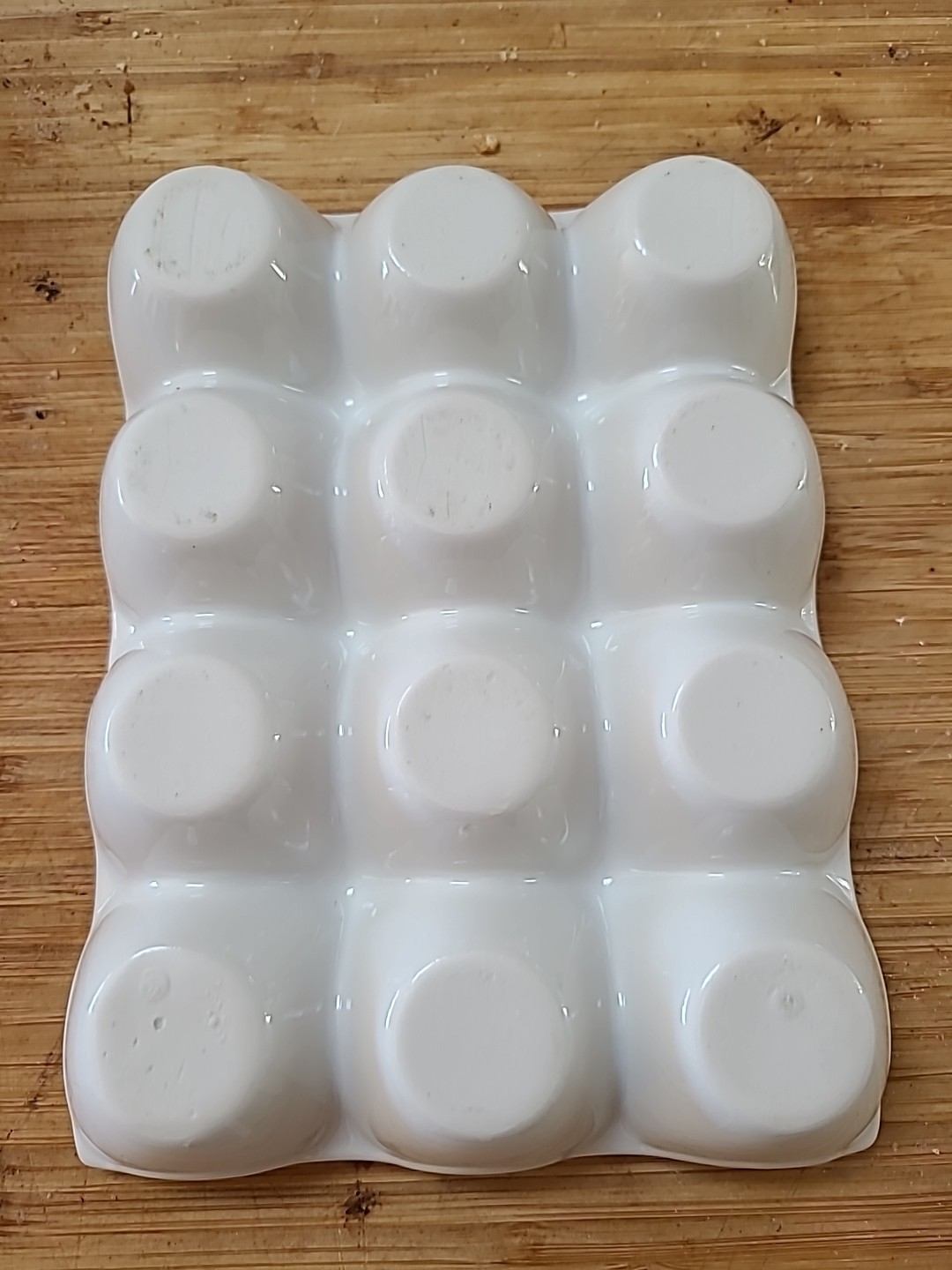 White Ceramic 12 Section Display, Sorting Tray, Hard Boiled Egg Serving Dish