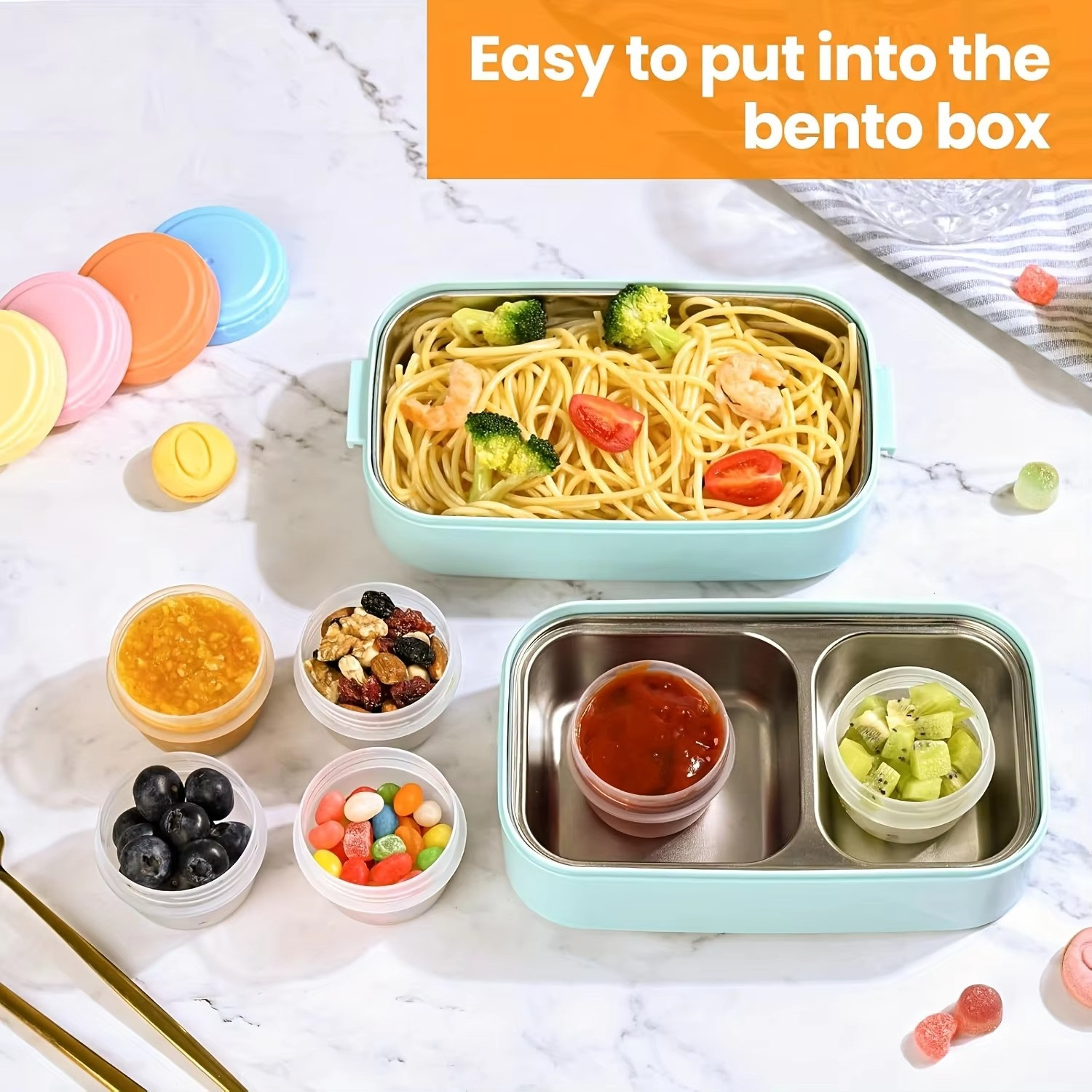 6 Pack 2oz Salad Dressing Containers with Lids Dipping Sauce Cups for Snacks