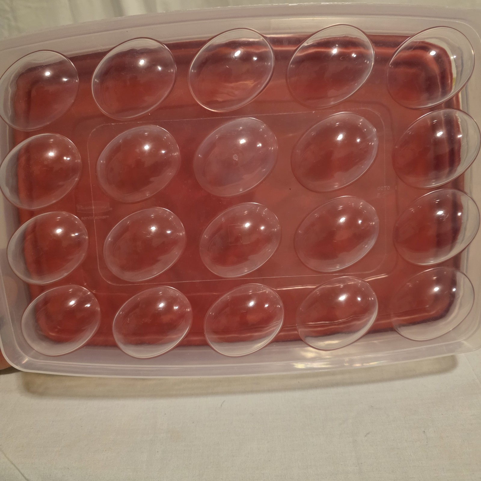 Rubbermaid Servin Saver Deviled Egg Keeper 20 Spaces w/Lid 9×13 AND 6×10 Storage