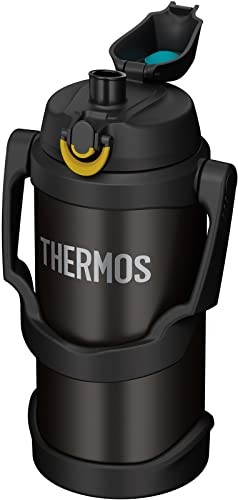 Thermos FJQ-2000 BK Vacuum Insulated Sports Jug 6.6 gal (2 L) Black From Japan