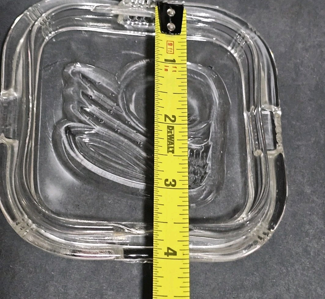 4 Federal Clear Glass Friggie 1 Floral 3 Veggie Square Lid Replacements
