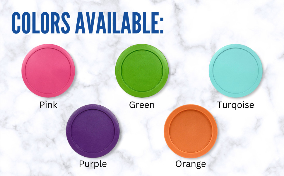 Replacement Lids fits Pyrex 2-Cup Glass Food Storage Container Bowls, 5-Inch
