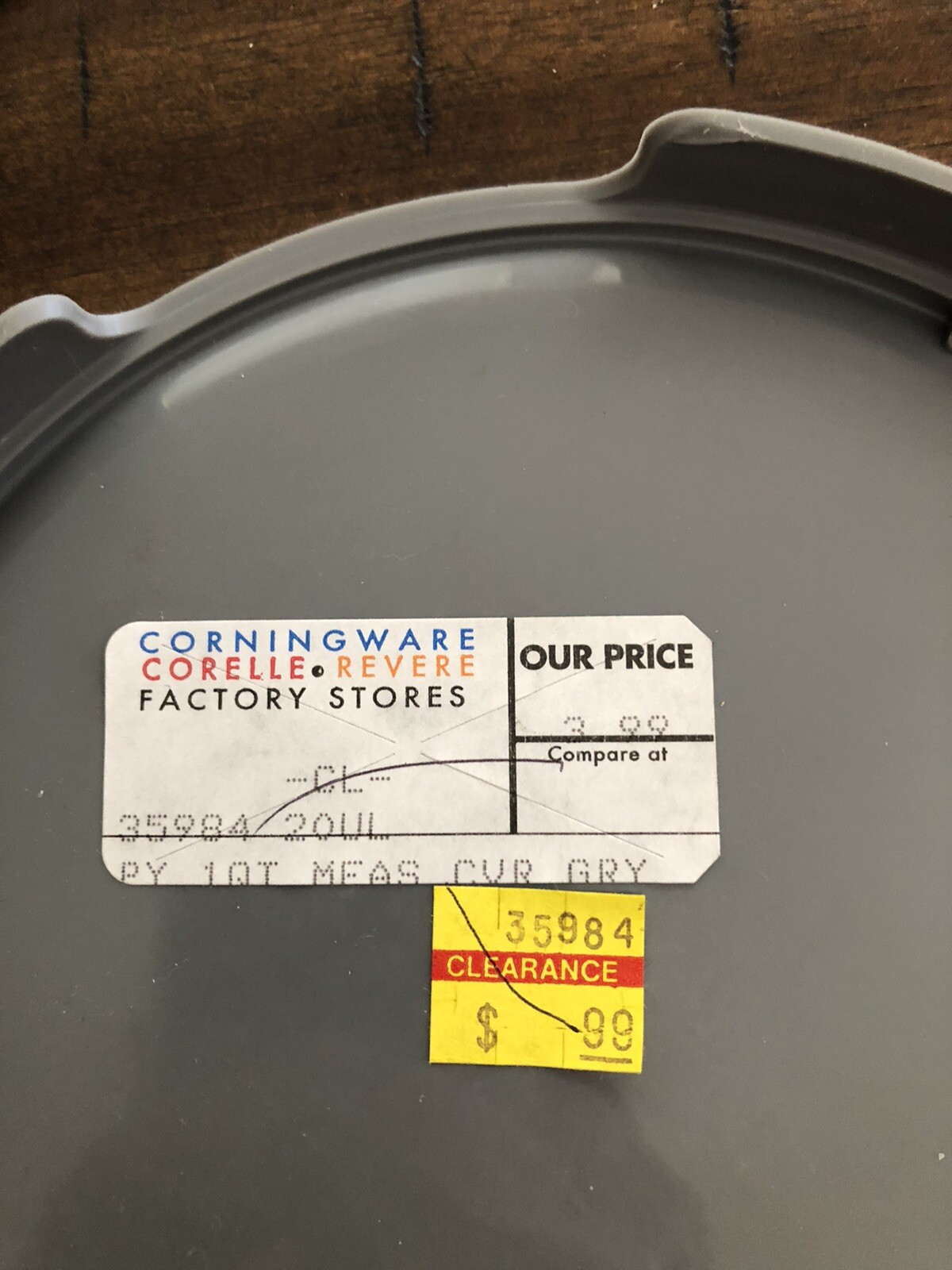 H Corningware (Pyrex) Lids Quantity 3 New As Pictured 1quart Rare