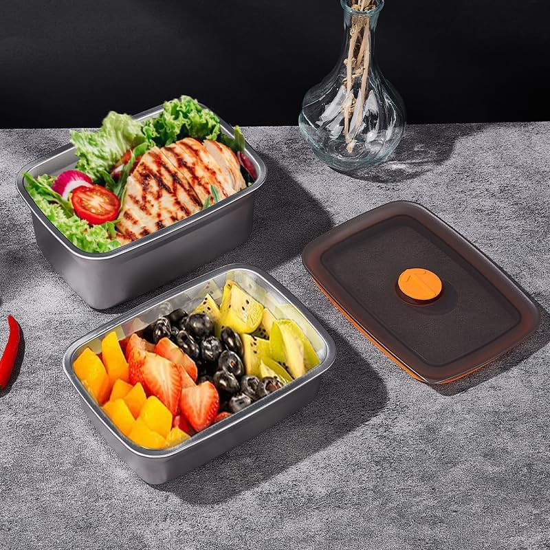 20 PCS Food Storage Containers with Lids Airtight (10 Containers & 10 Lids)，Stai
