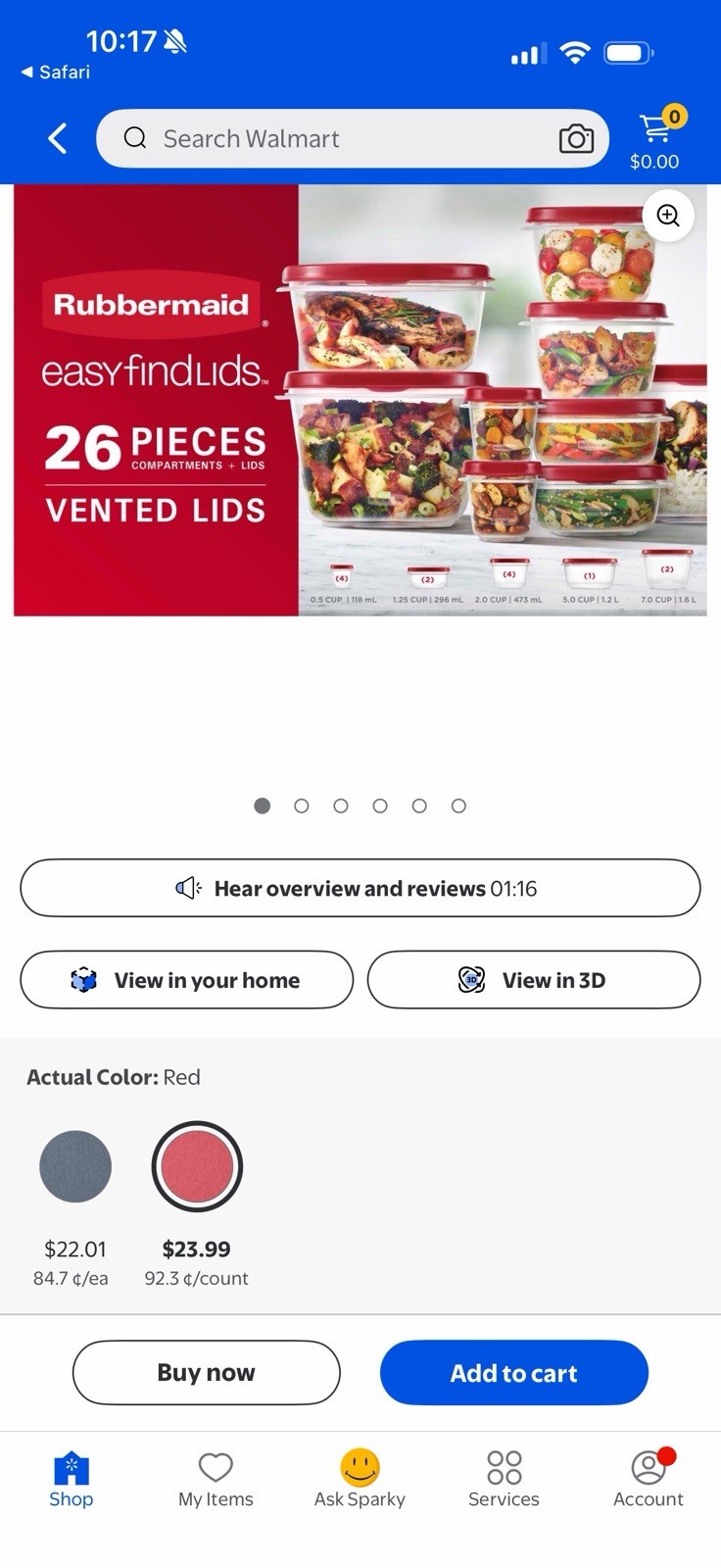 RUBBERMAID 26-pc. Easy Find Lids Food Storage Container Set
