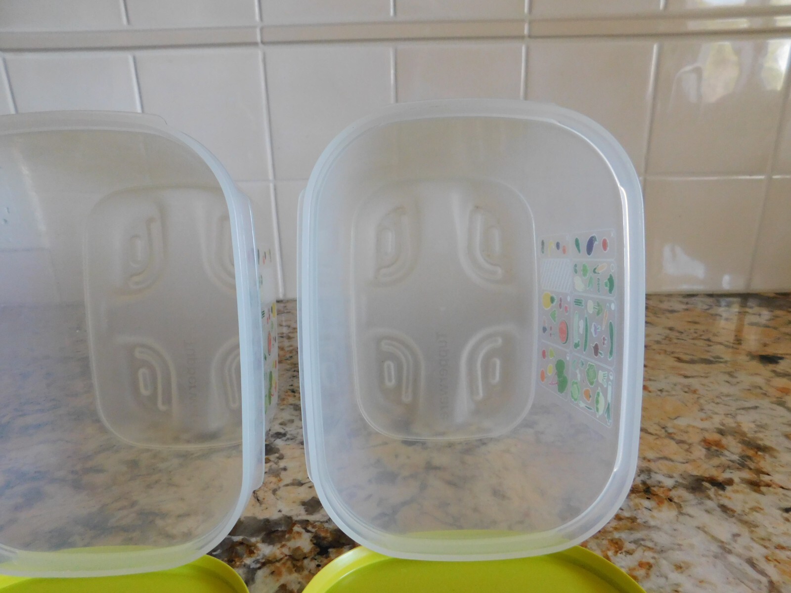 TUPPERWARE 2 Fridgesmart Small Deep 1-3/4 Qt Container Margarita Green 7286 7287