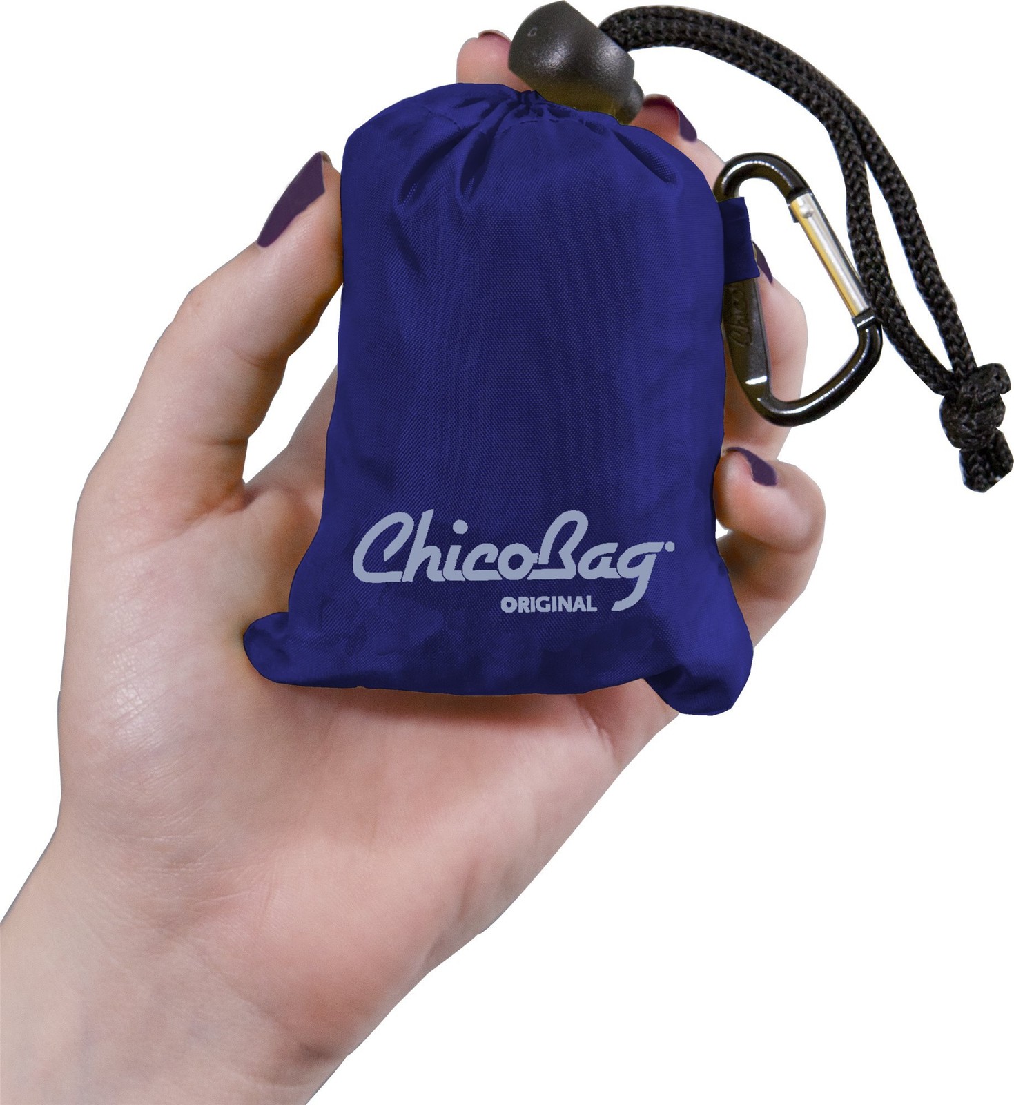 Chicobag Original Compact Reusable Grocery Bag W/Attached Pouch And Carabiner
