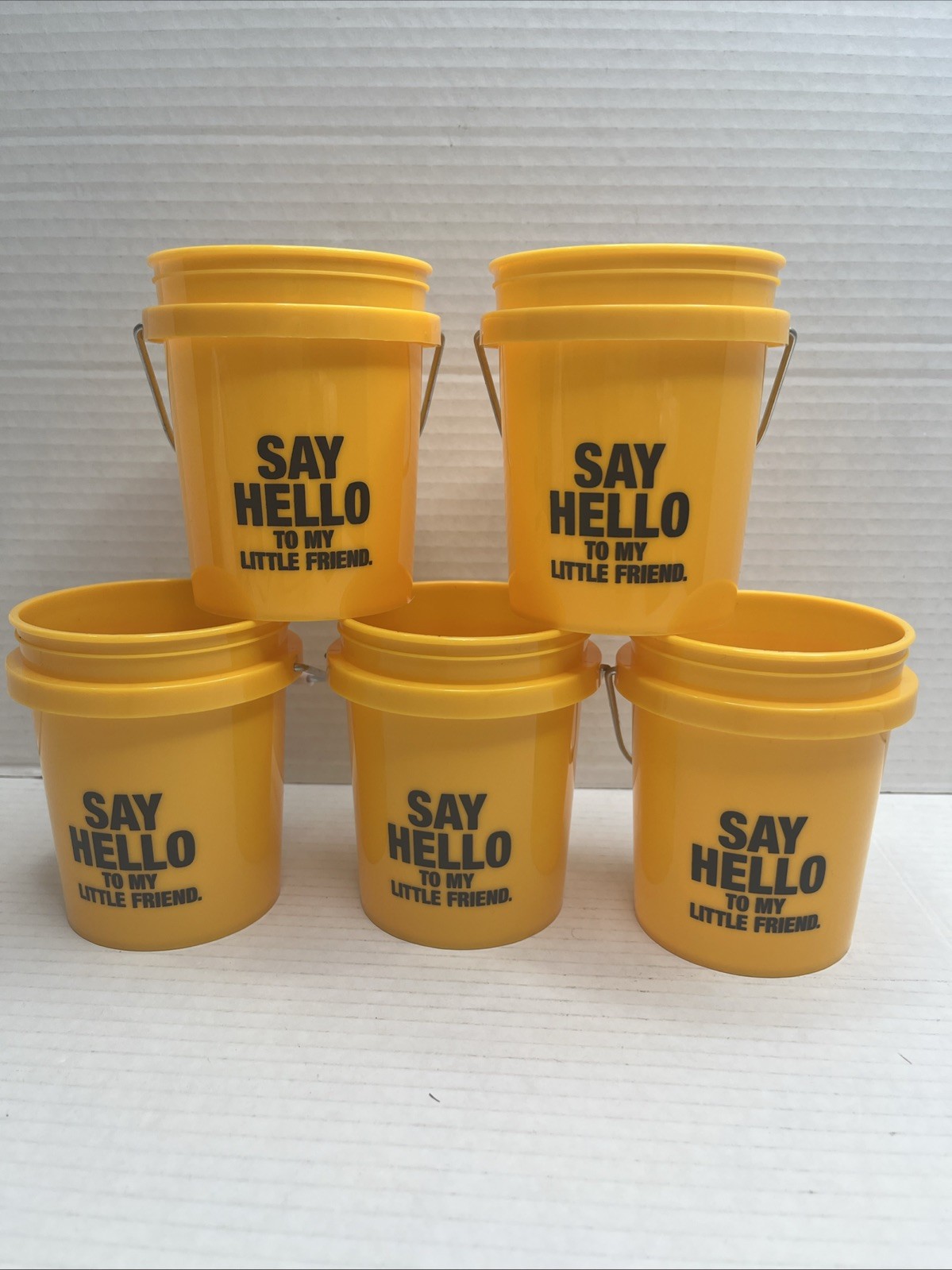5 Pk Mini Bucket Northern Tool + Equipment 0.5-Quart- Yellow- No Lid